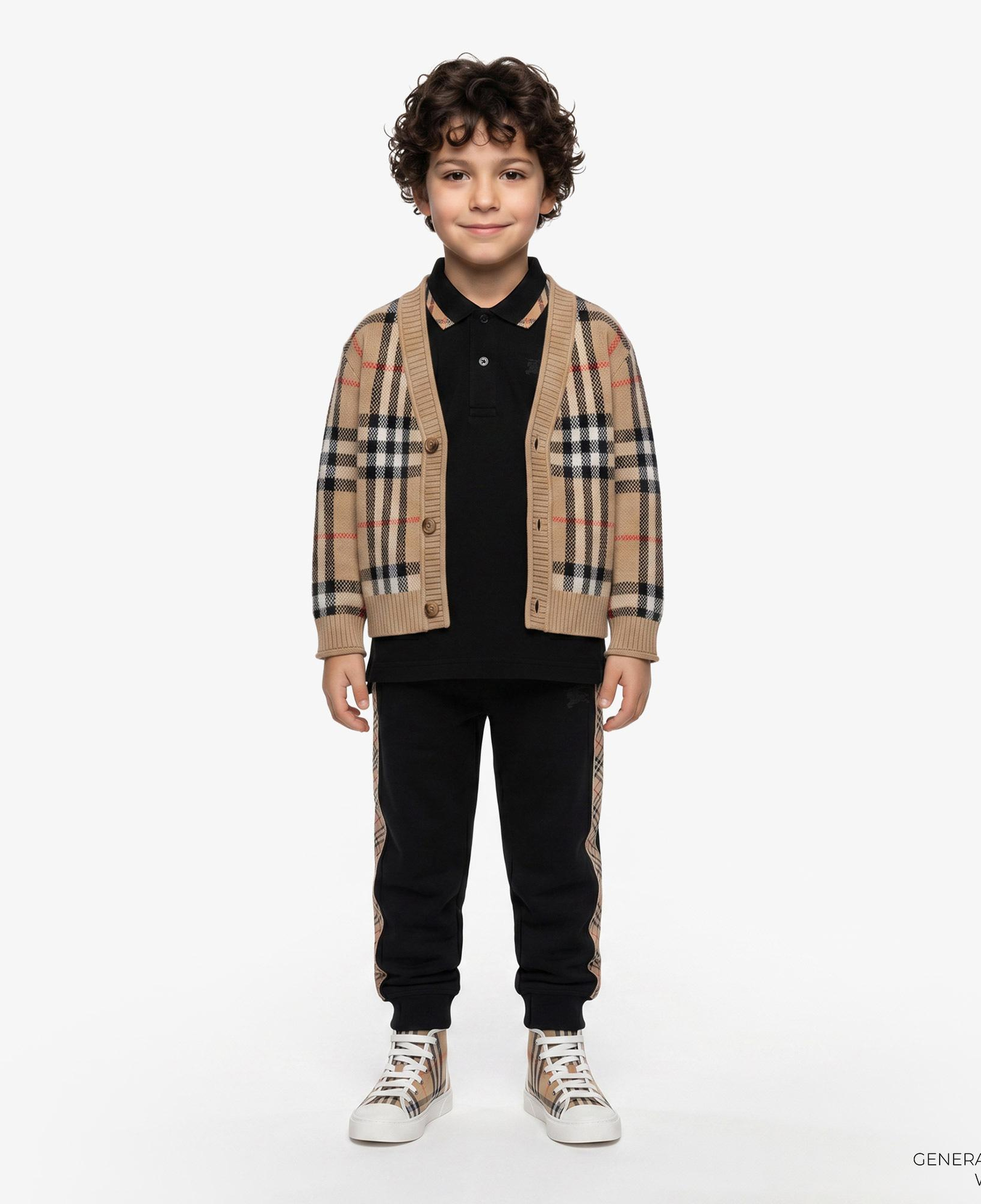 Burberry Jenton Check Cardı Çocuk Bej Hırka