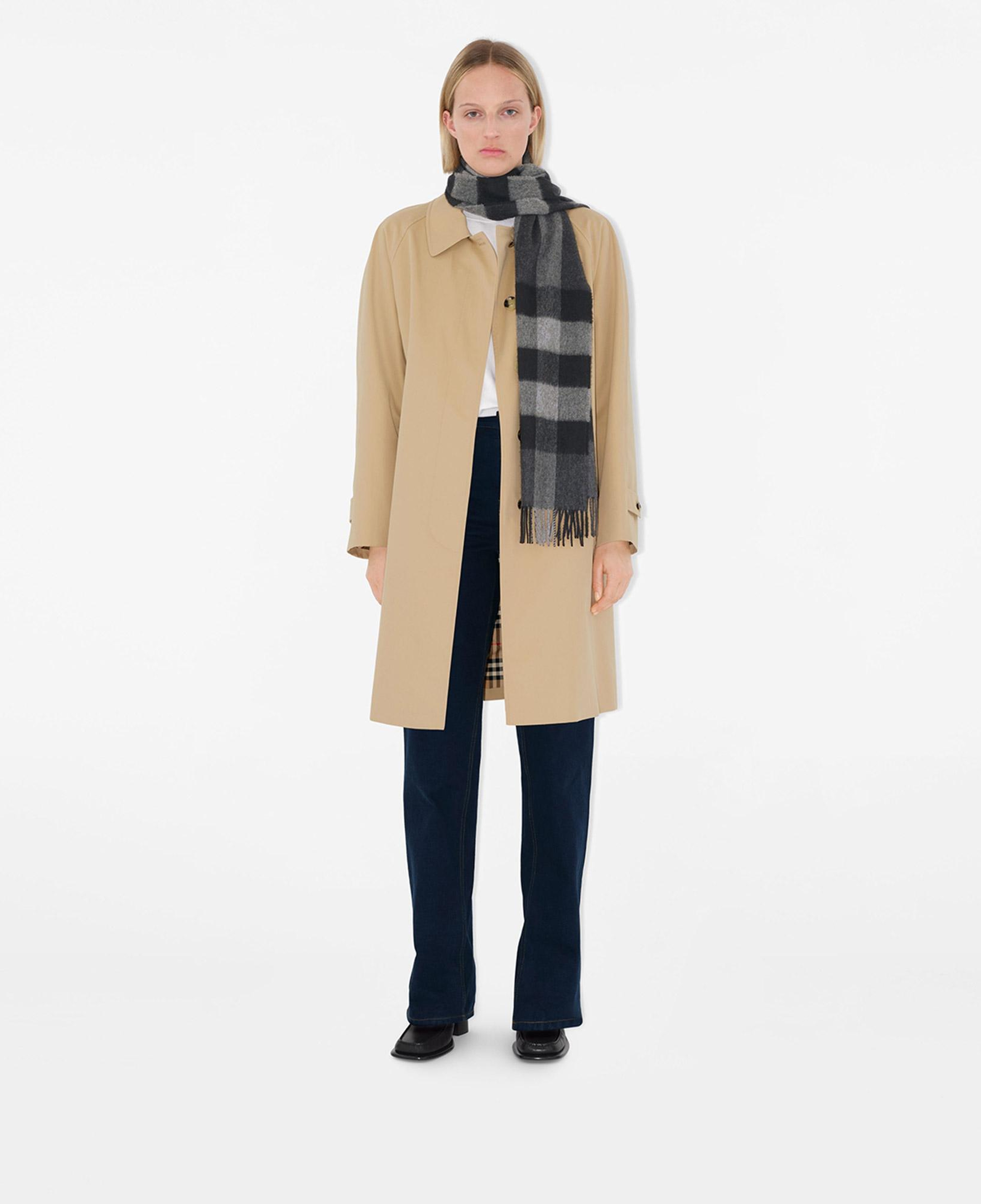 Burberry Check Kaşmir Kadın Gri Atkı