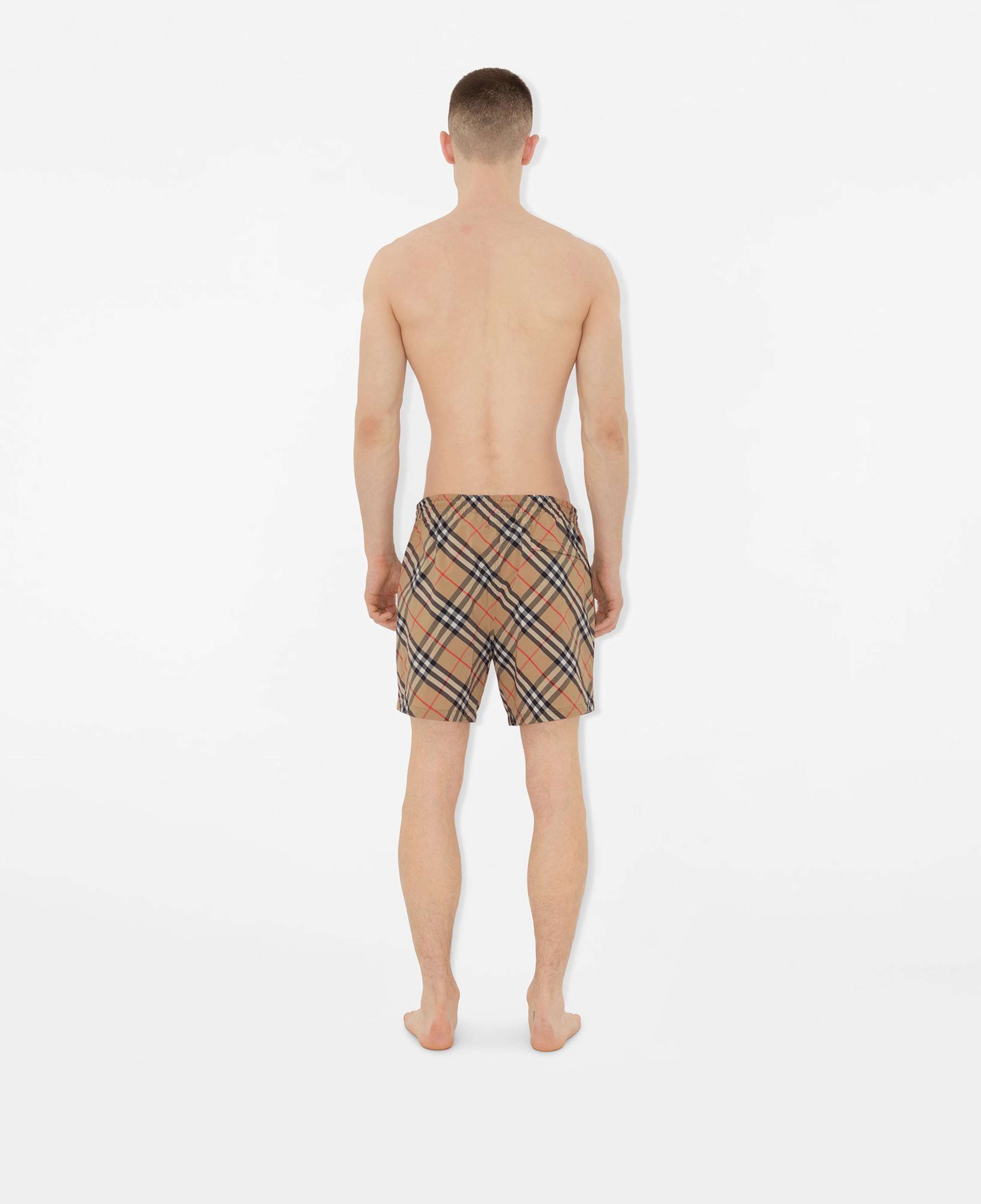 Burberry Check Erkek Bej Deniz Şortu