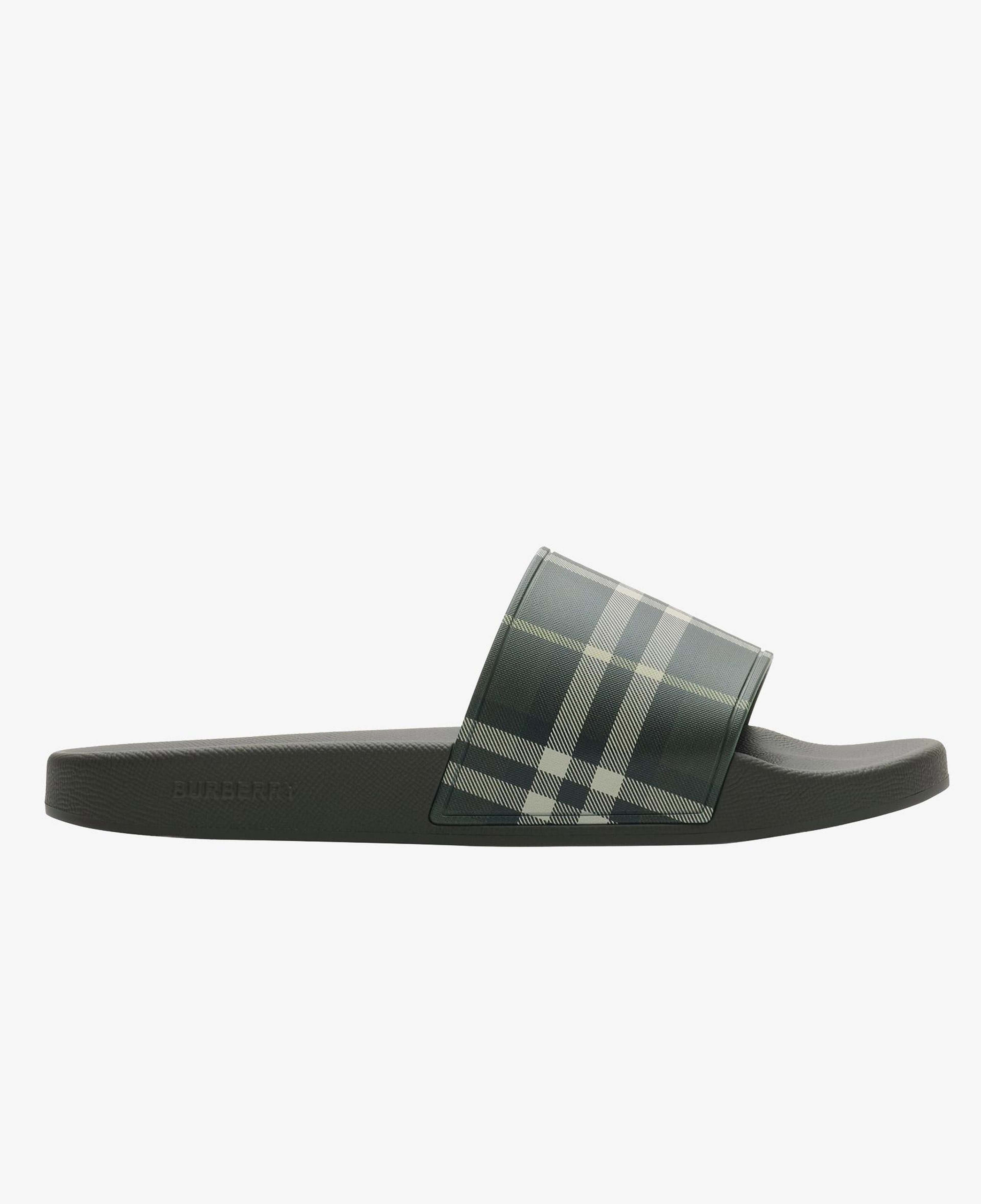 Burberry Furley Check Erkek Siyah Terlik