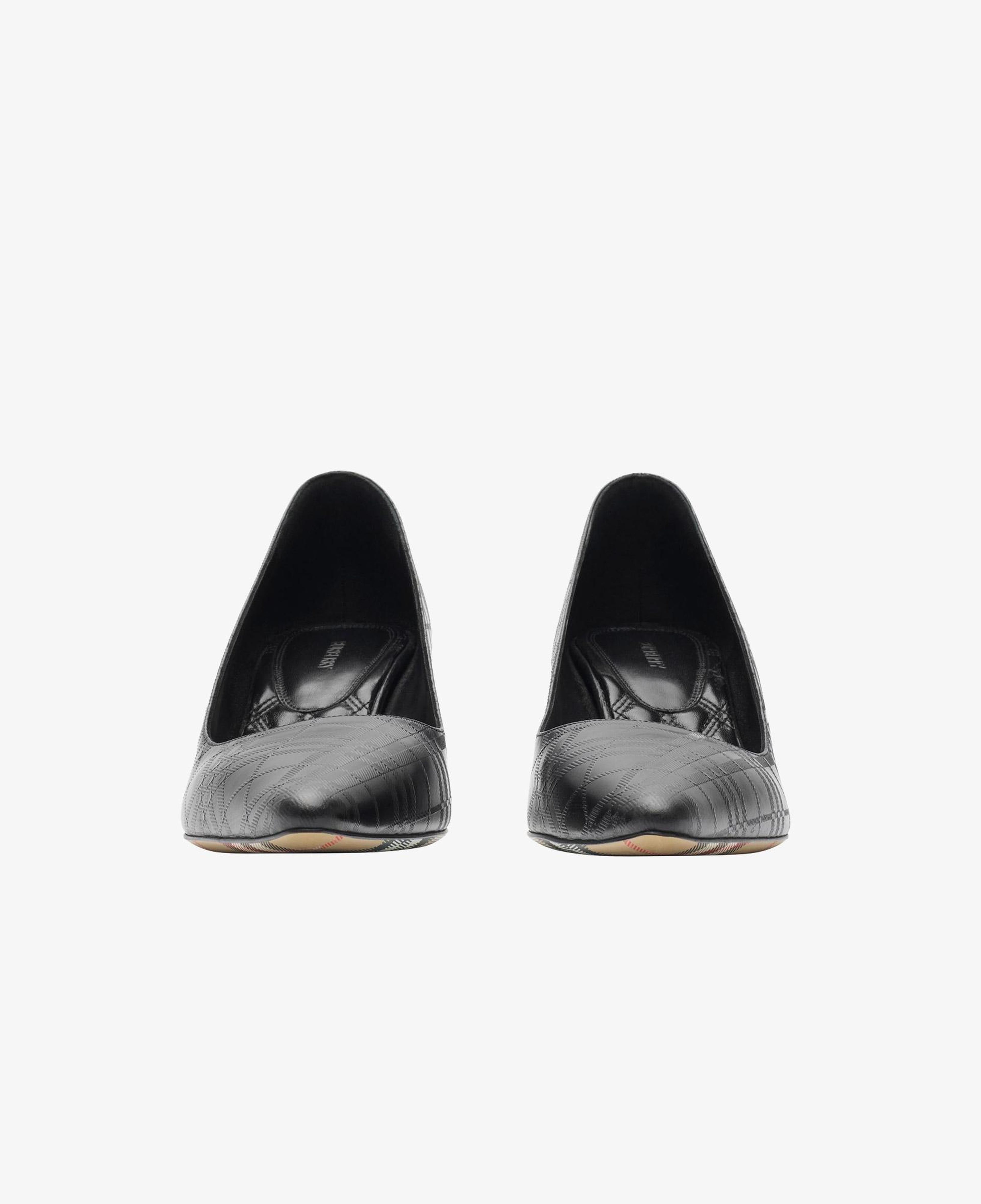 Burberry Dame Leather Pump Kadın Siyah Topuklu Ayakkabı