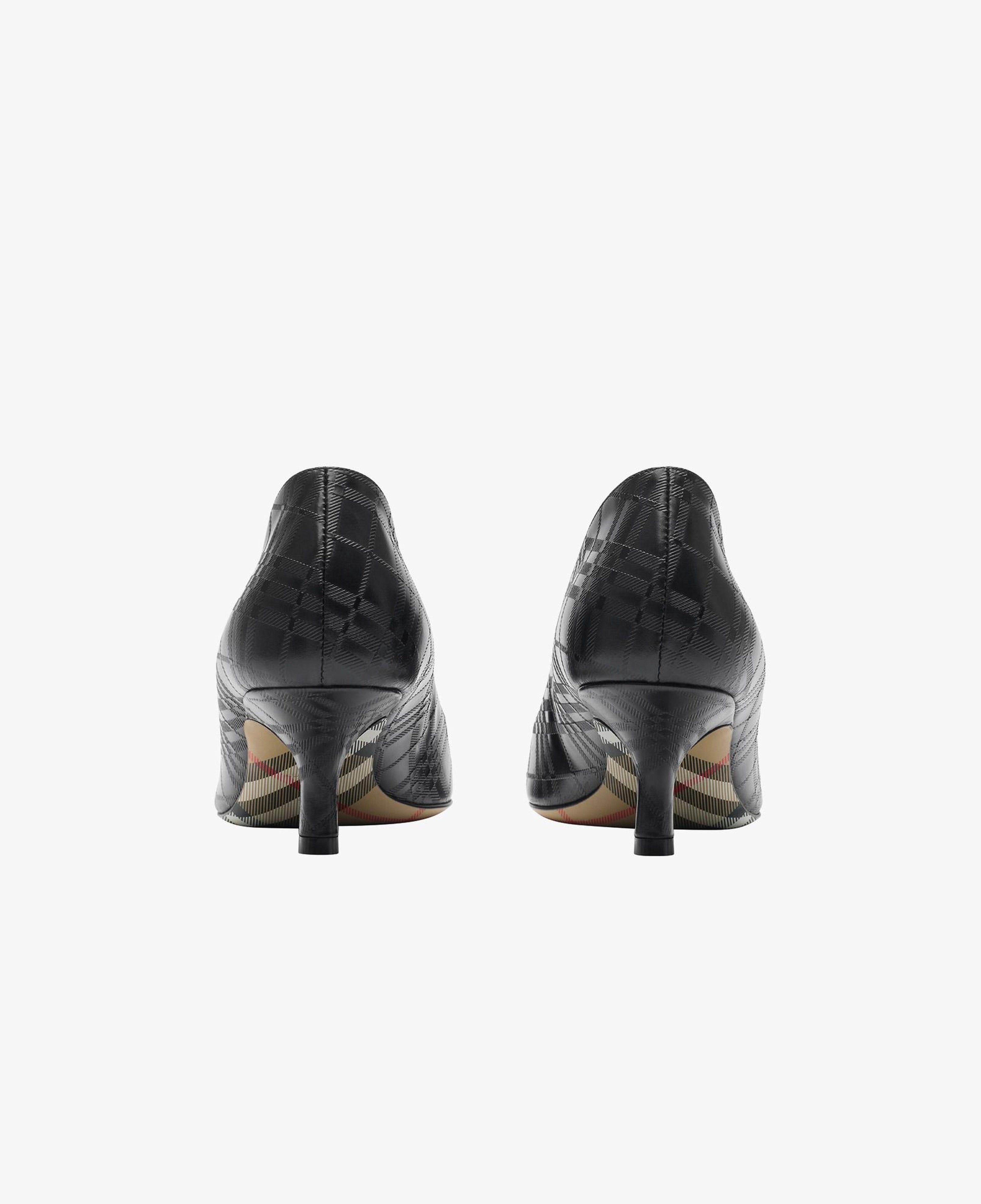 Burberry Dame Leather Pump Kadın Siyah Topuklu Ayakkabı