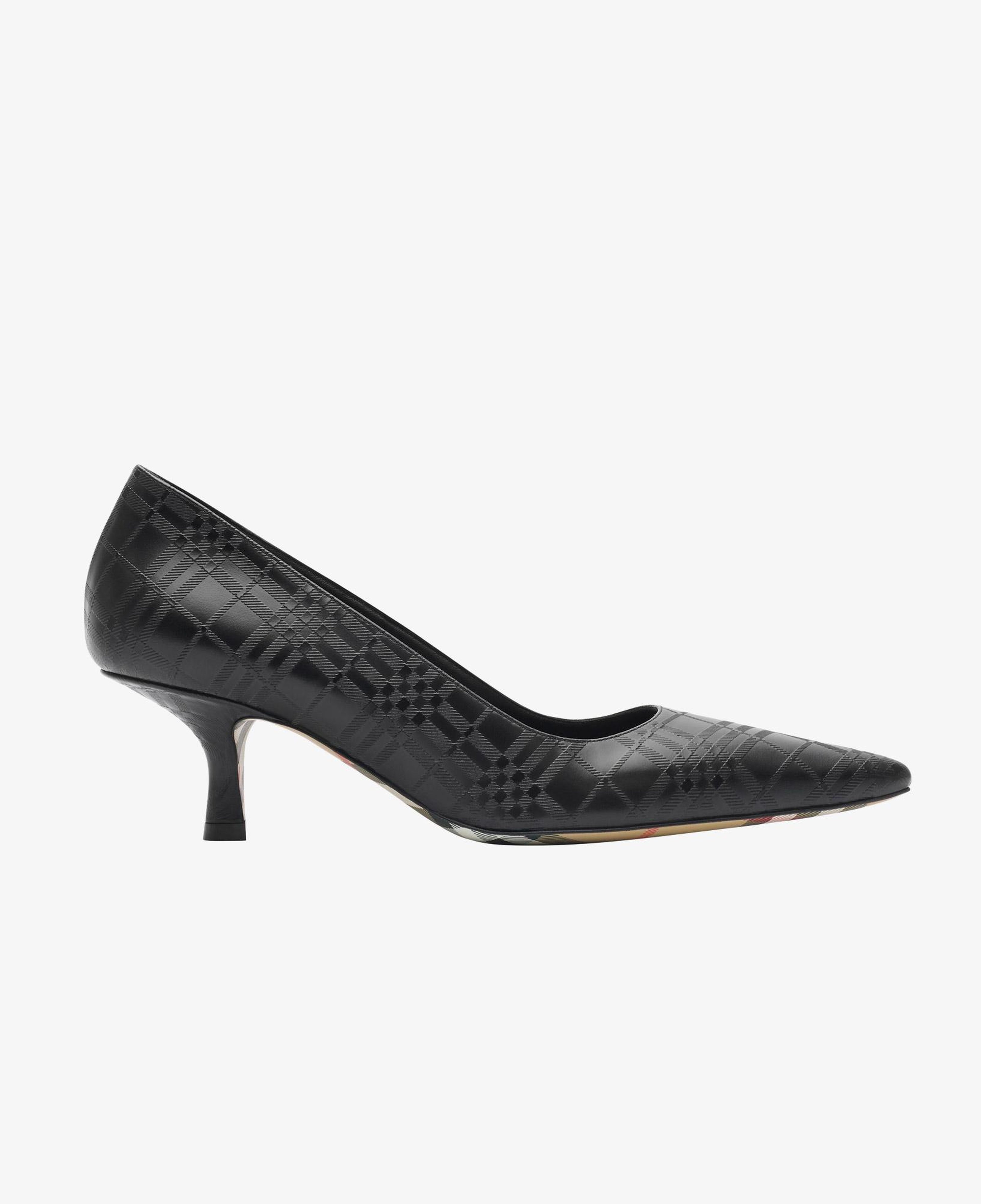 Burberry Dame Leather Pump Kadın Siyah Topuklu Ayakkabı