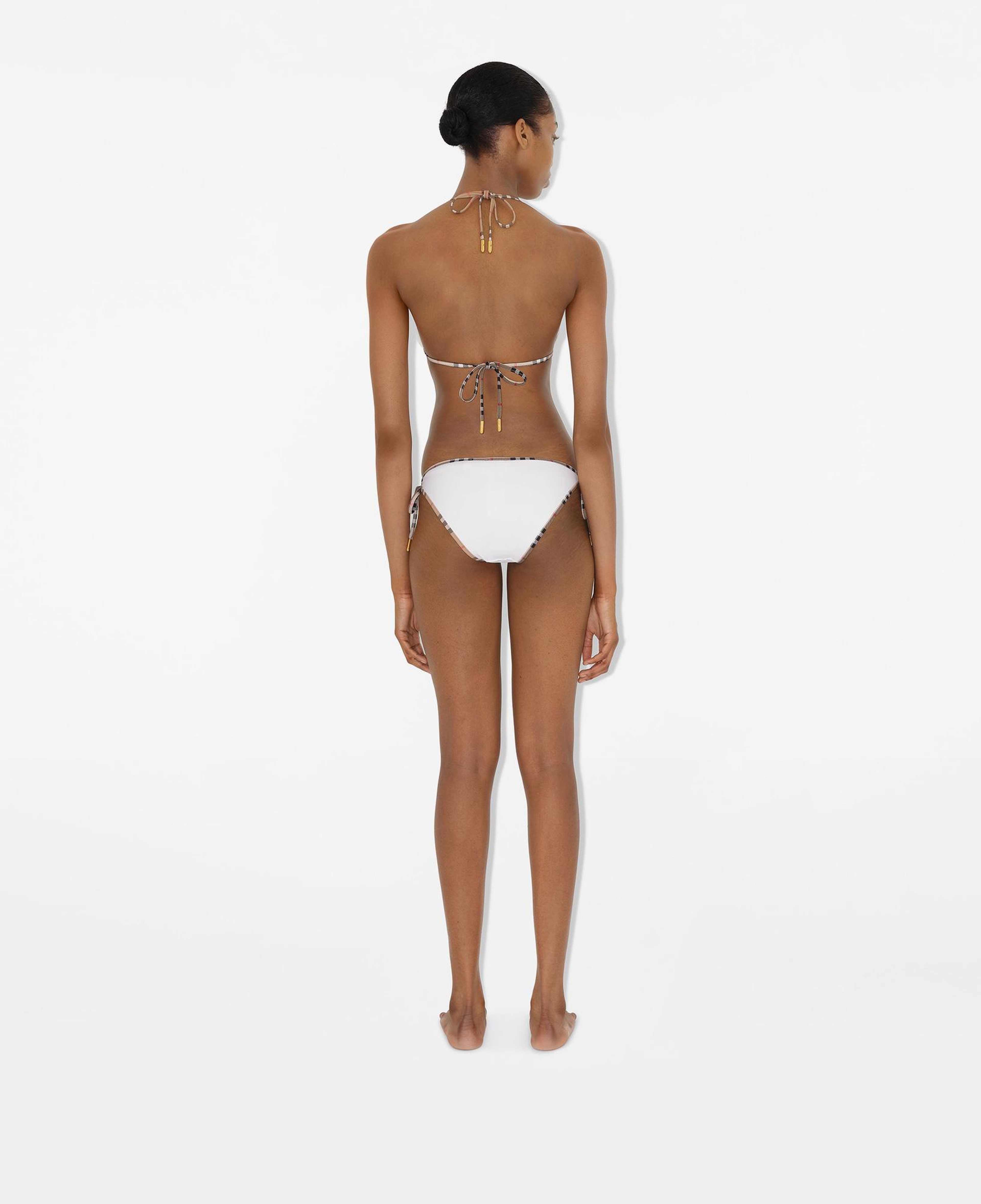 Burberry Check Trim Kadın Beyaz Bikini Takımı