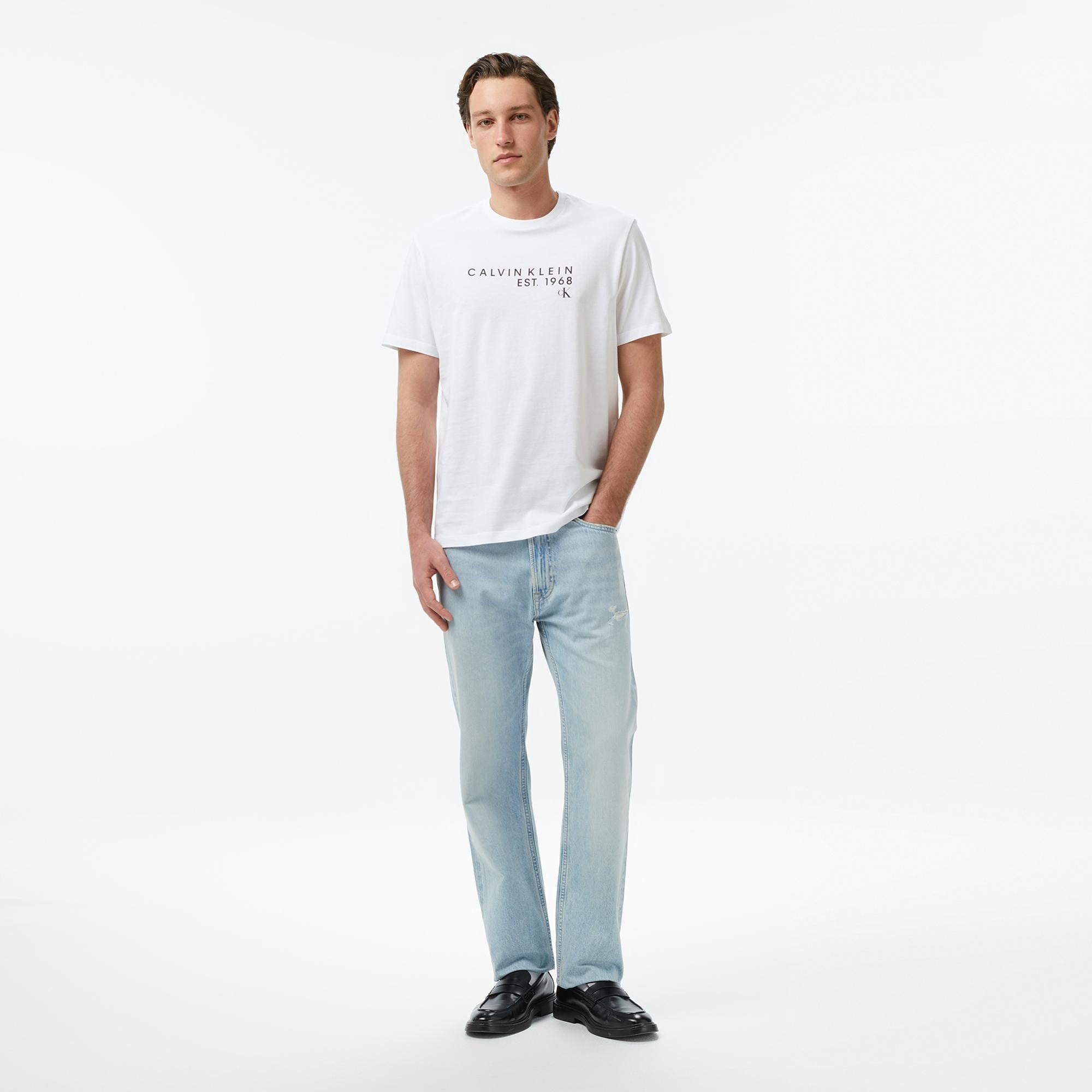 Calvin Klein Graphic Erkek Beyaz T-Shirt