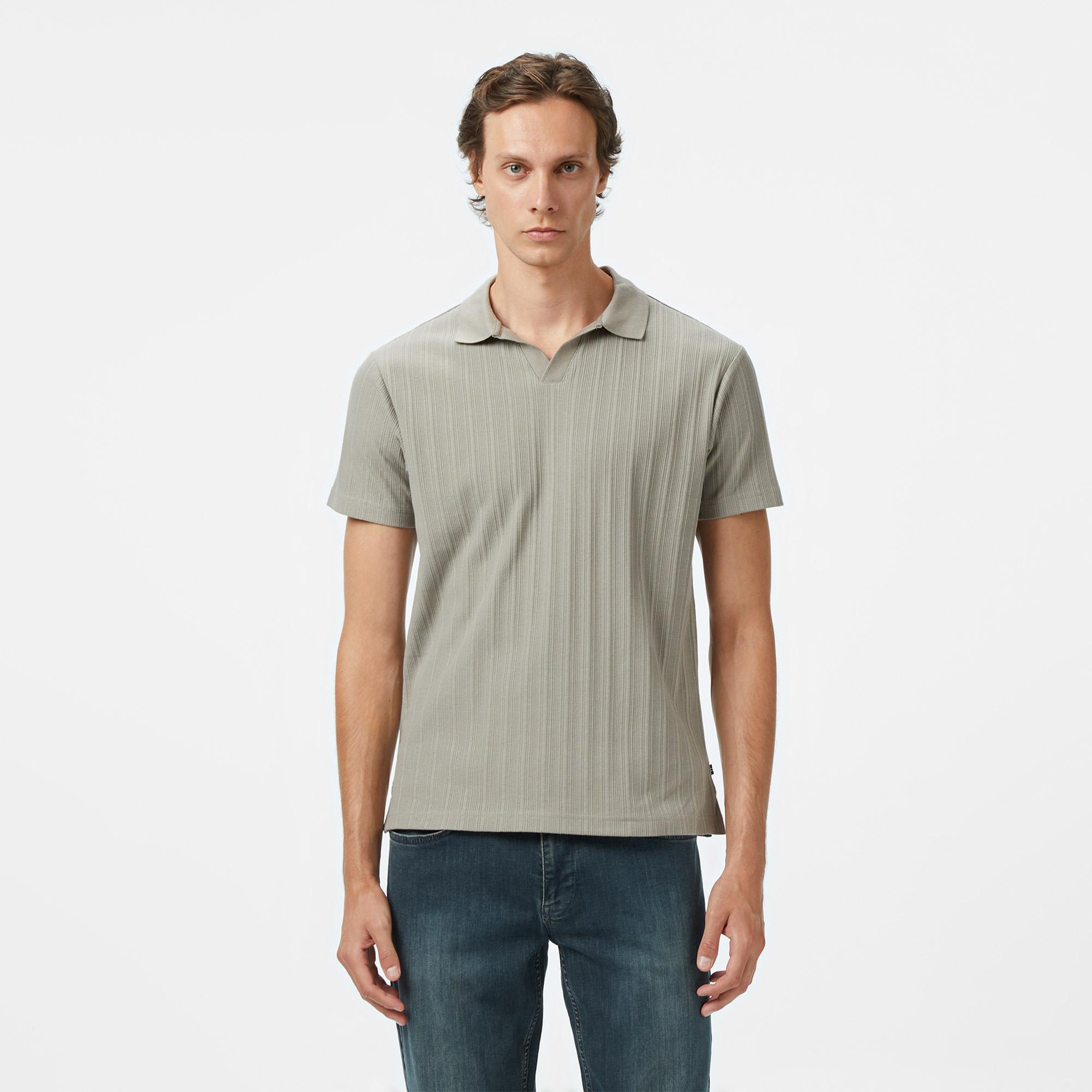 Nautica Erkek Yeşil Classic Fit Polo Yaka T-Shirt