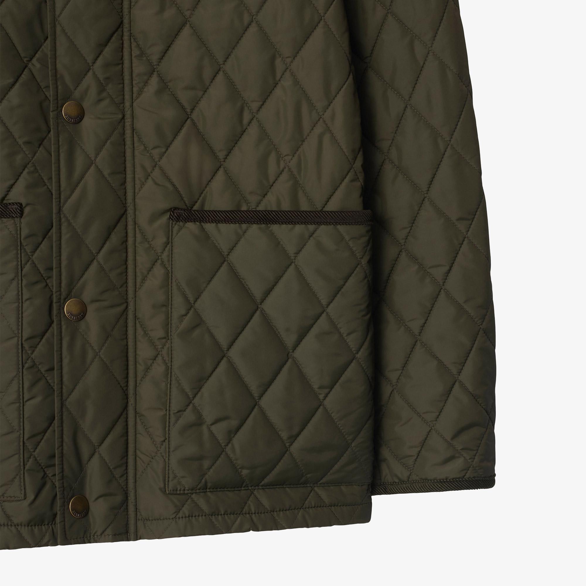 Burberry Haddington Quilted Nylon Barn Erkek Haki Mont
