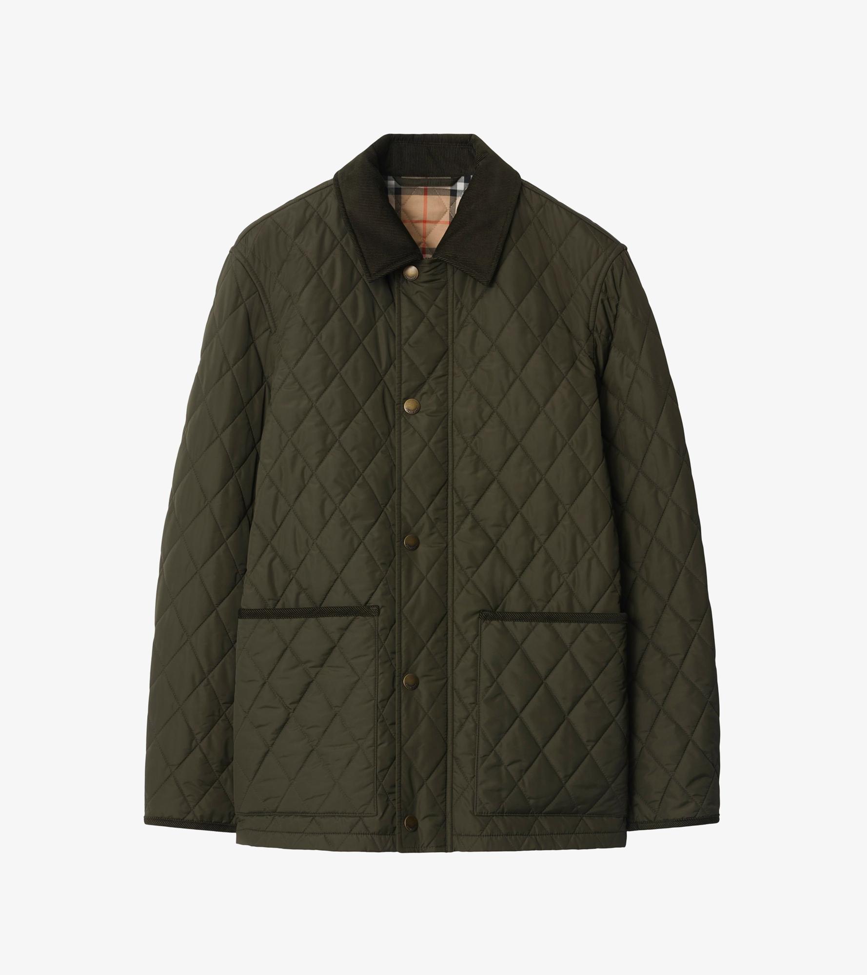 Burberry Haddington Quilted Nylon Barn Erkek Haki Mont