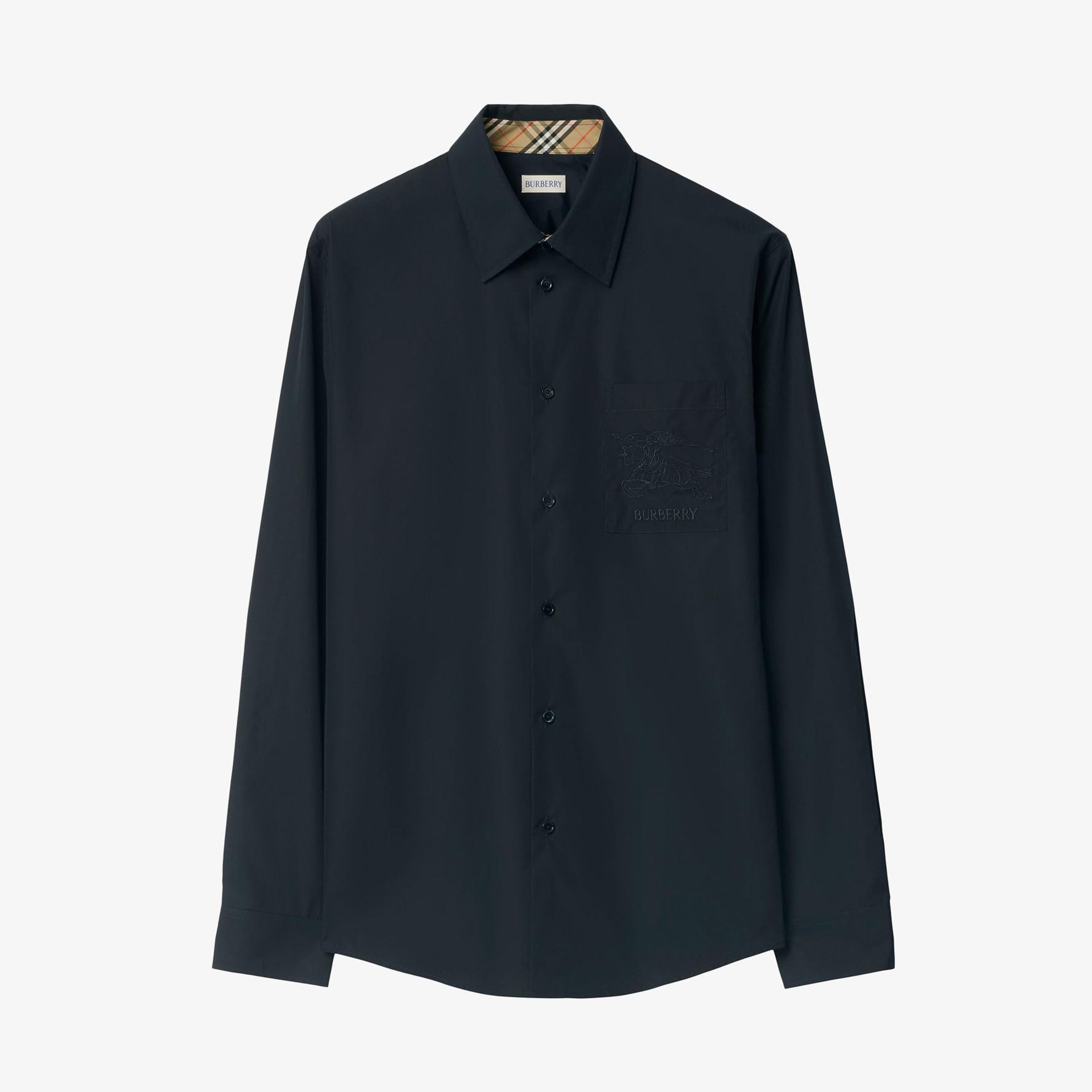 Burberry Sebastien Erkek Lacivert Gömlek