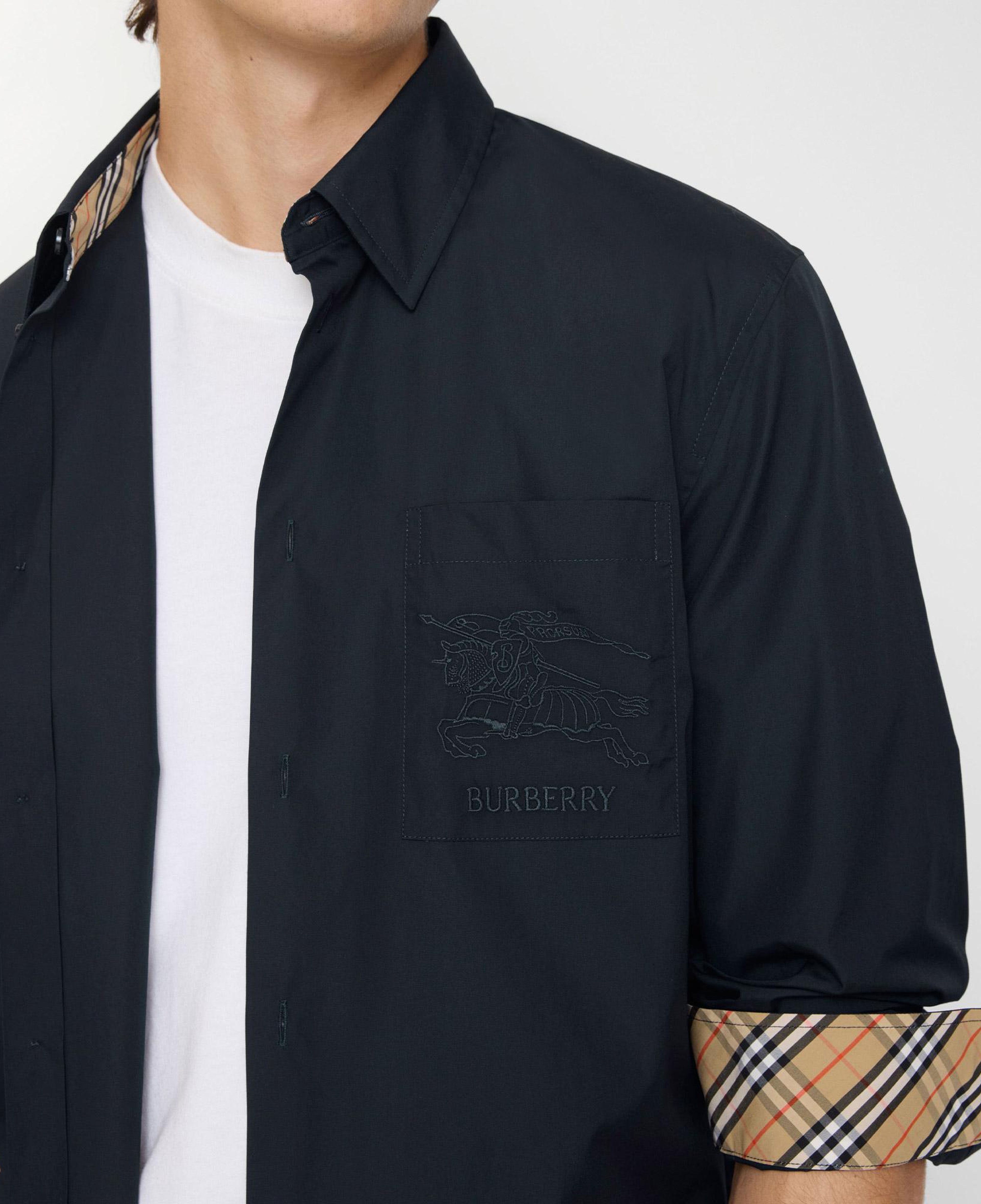 Burberry Sebastien Erkek Lacivert Gömlek