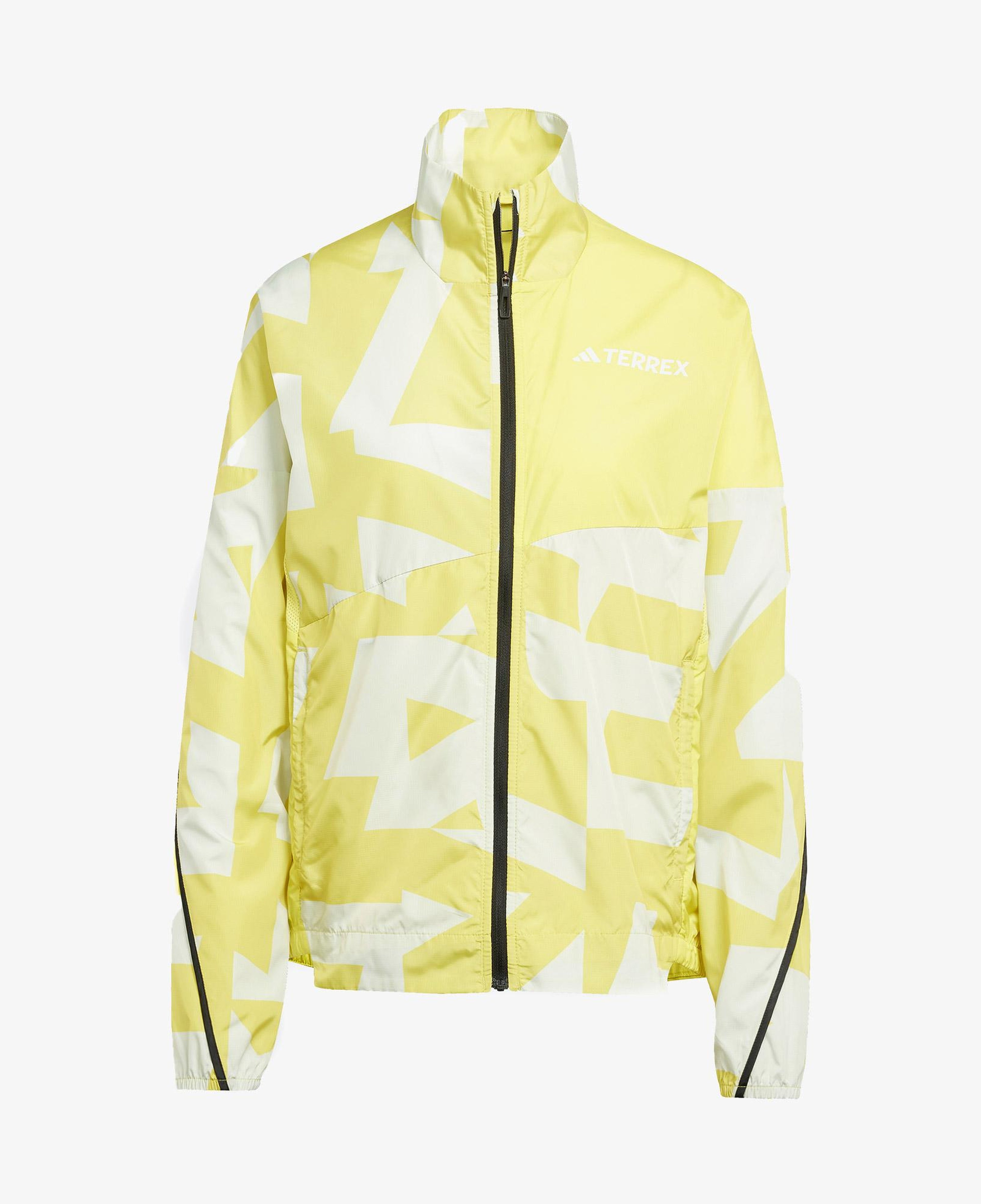 adidas Terrex Multi Printed Wind Kadın Sarı Ceket