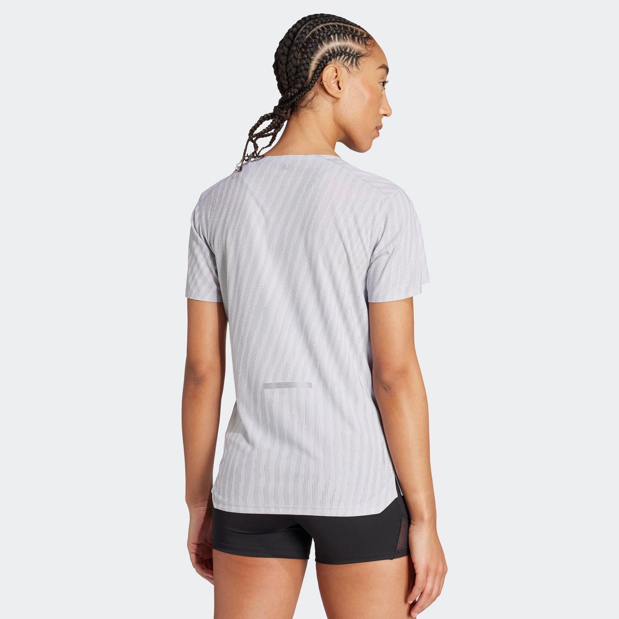 adidas Adi365 Running Climacool+ Kadın Gri Koşu T-Shirt
