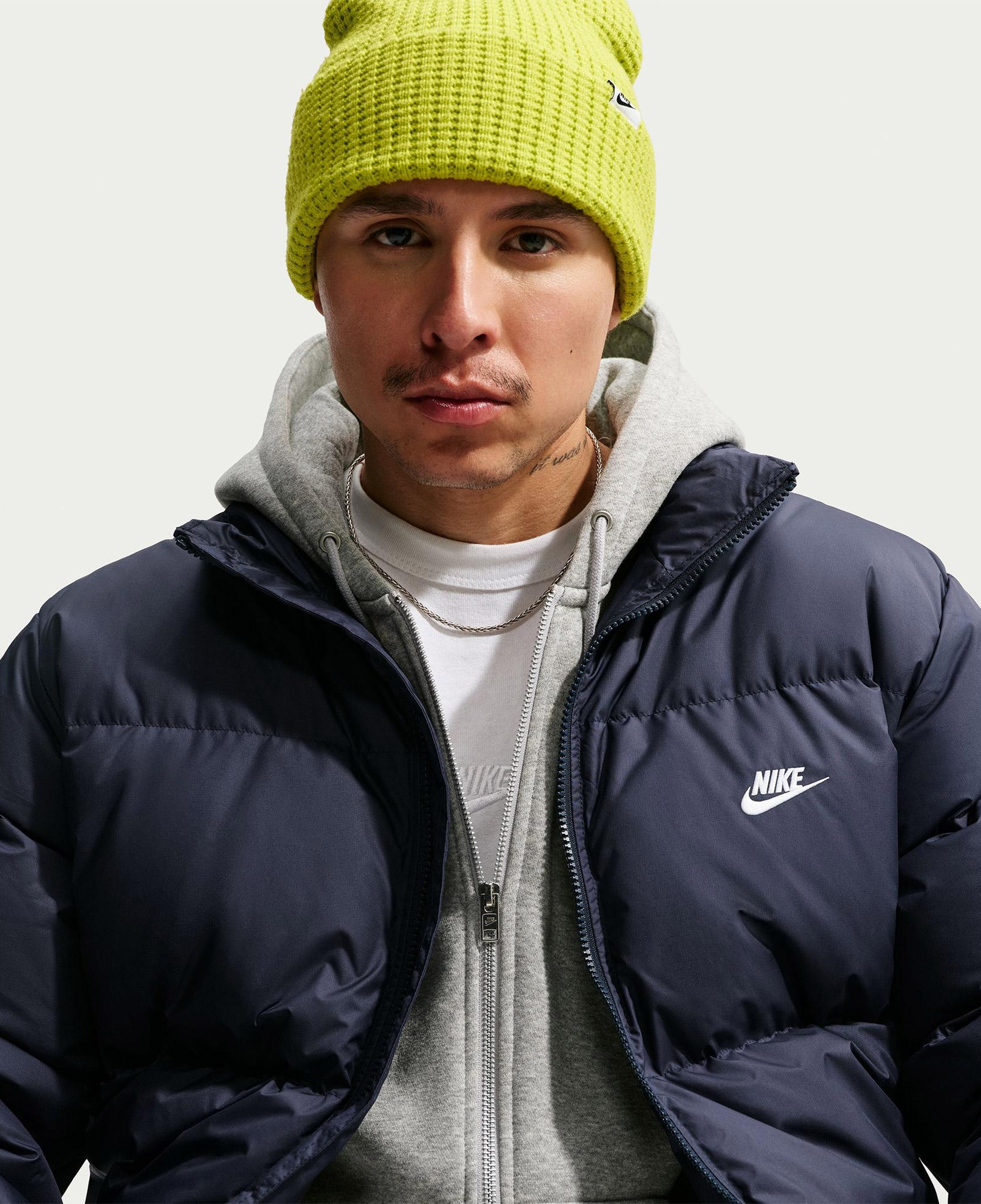 Nike Therma-Fit Sportswear Club Puffer Erkek Lacivert Mont