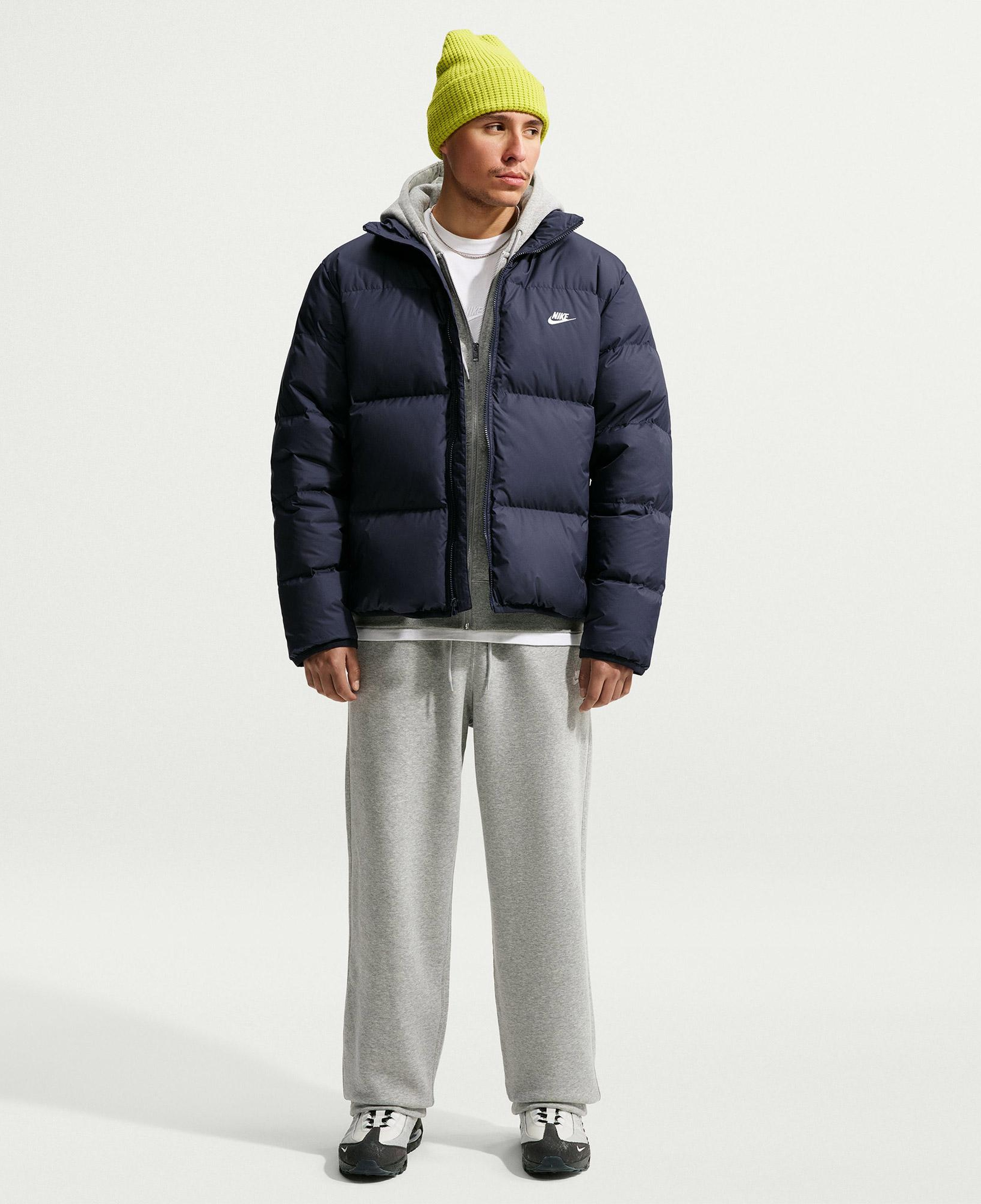 Nike Therma-Fit Sportswear Club Puffer Erkek Lacivert Mont