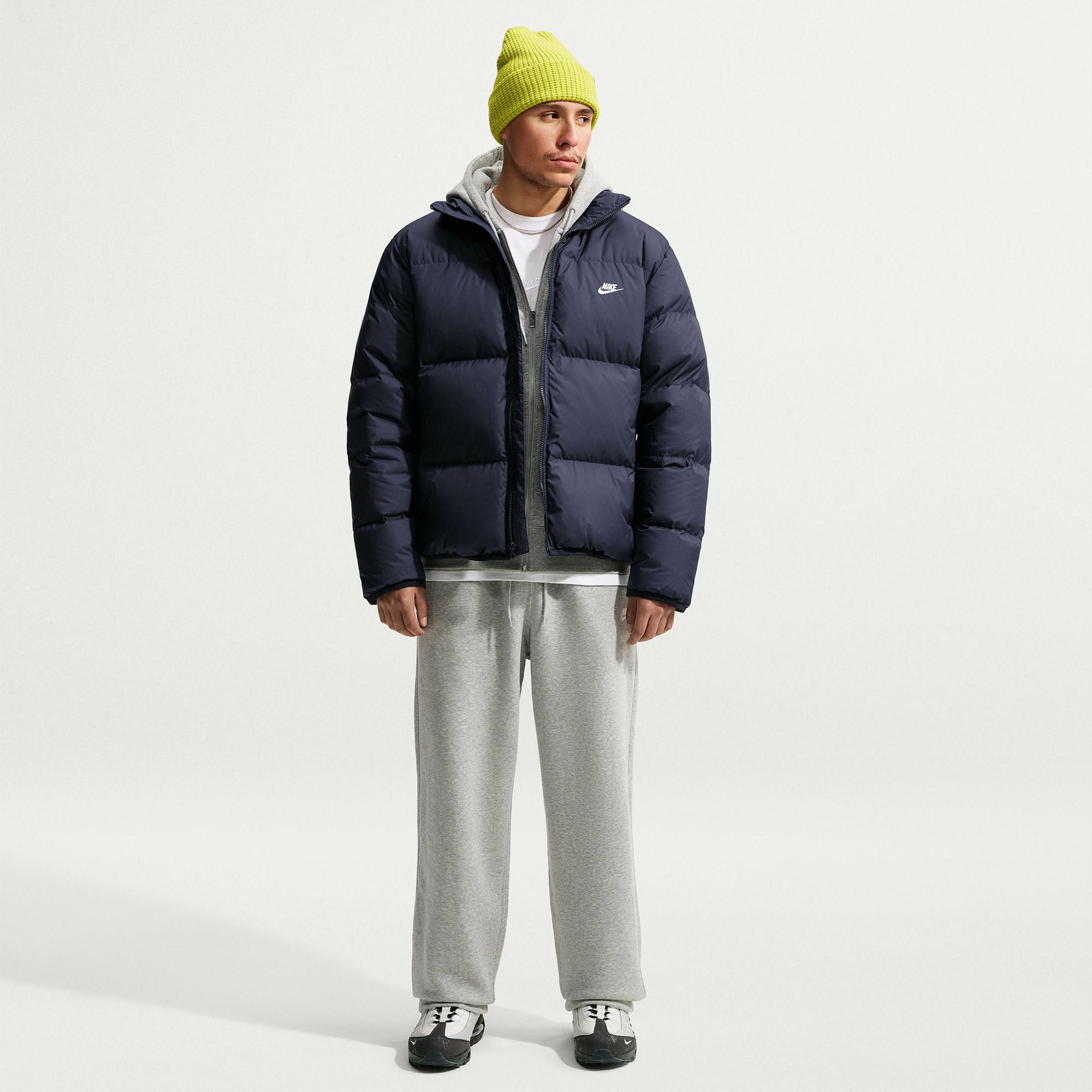 Nike Therma-Fit Sportswear Club Puffer Erkek Lacivert Mont