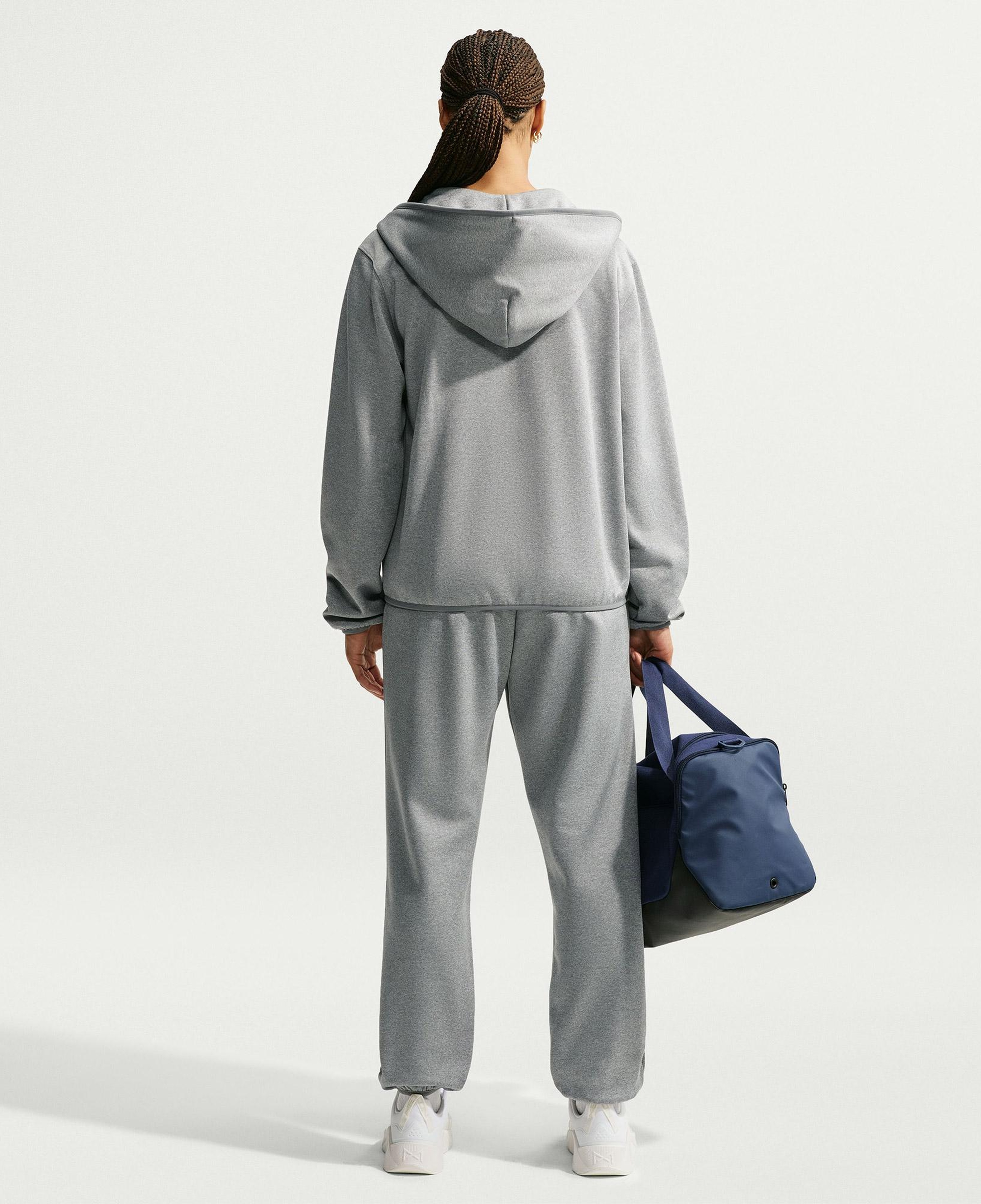 Nike Therma-Fit Studio Fleece Sport Kadın Gri Eşofman Üstü