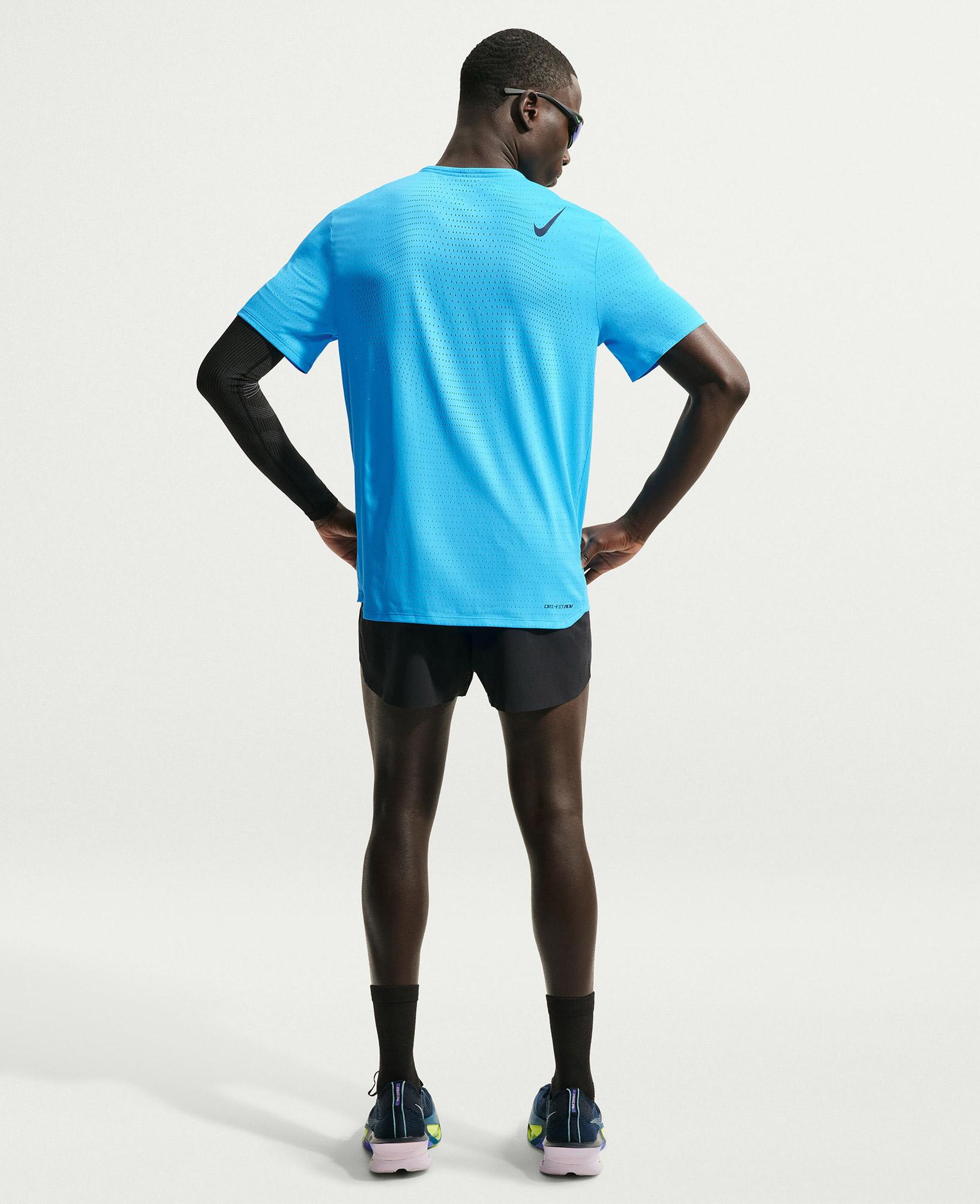Nike Dri-Fit ADV AeroSwift Erkek Mavi T-Shirt