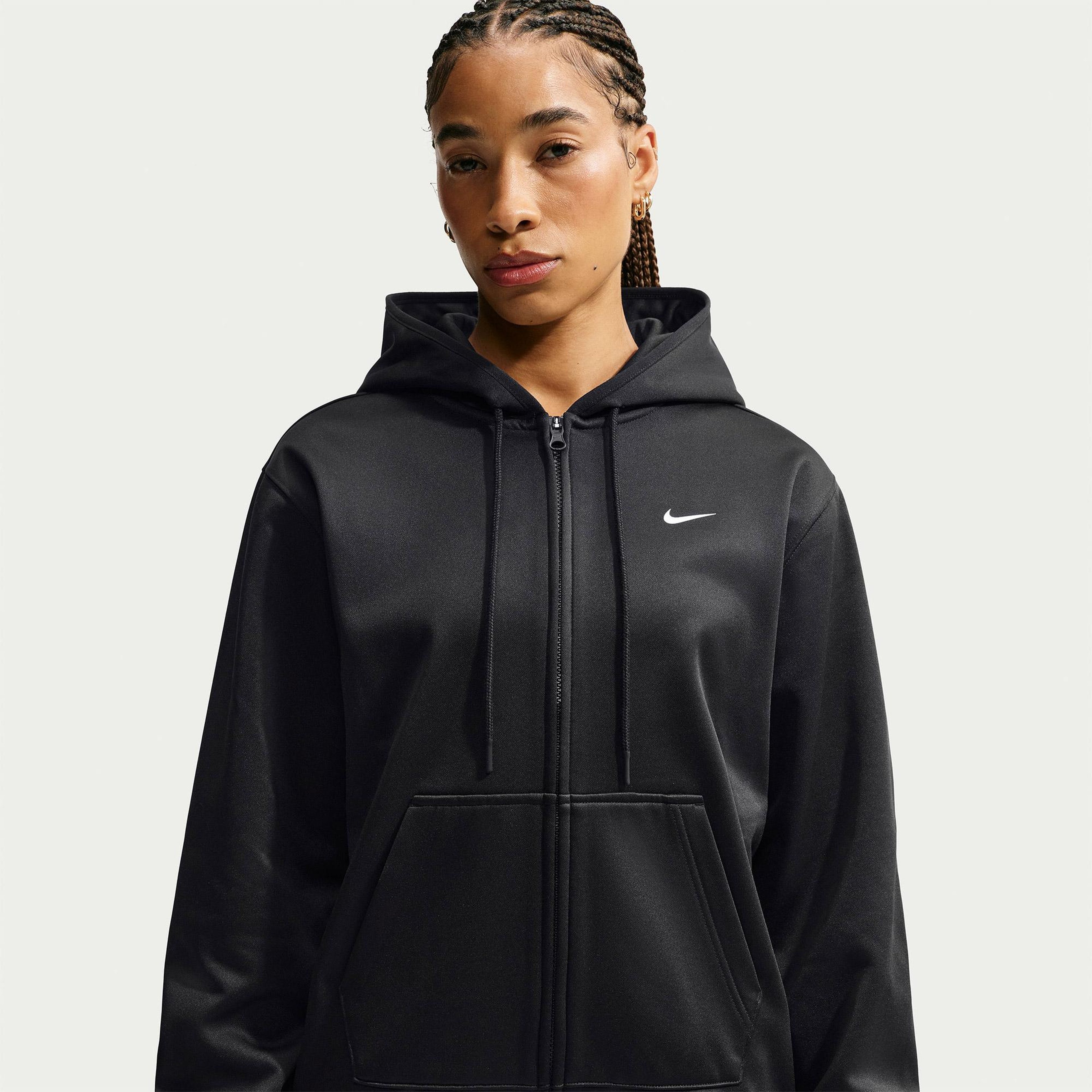 Nike Therma-Fit Studio Fleece Sport Kadın Siyah Eşofman Üstü