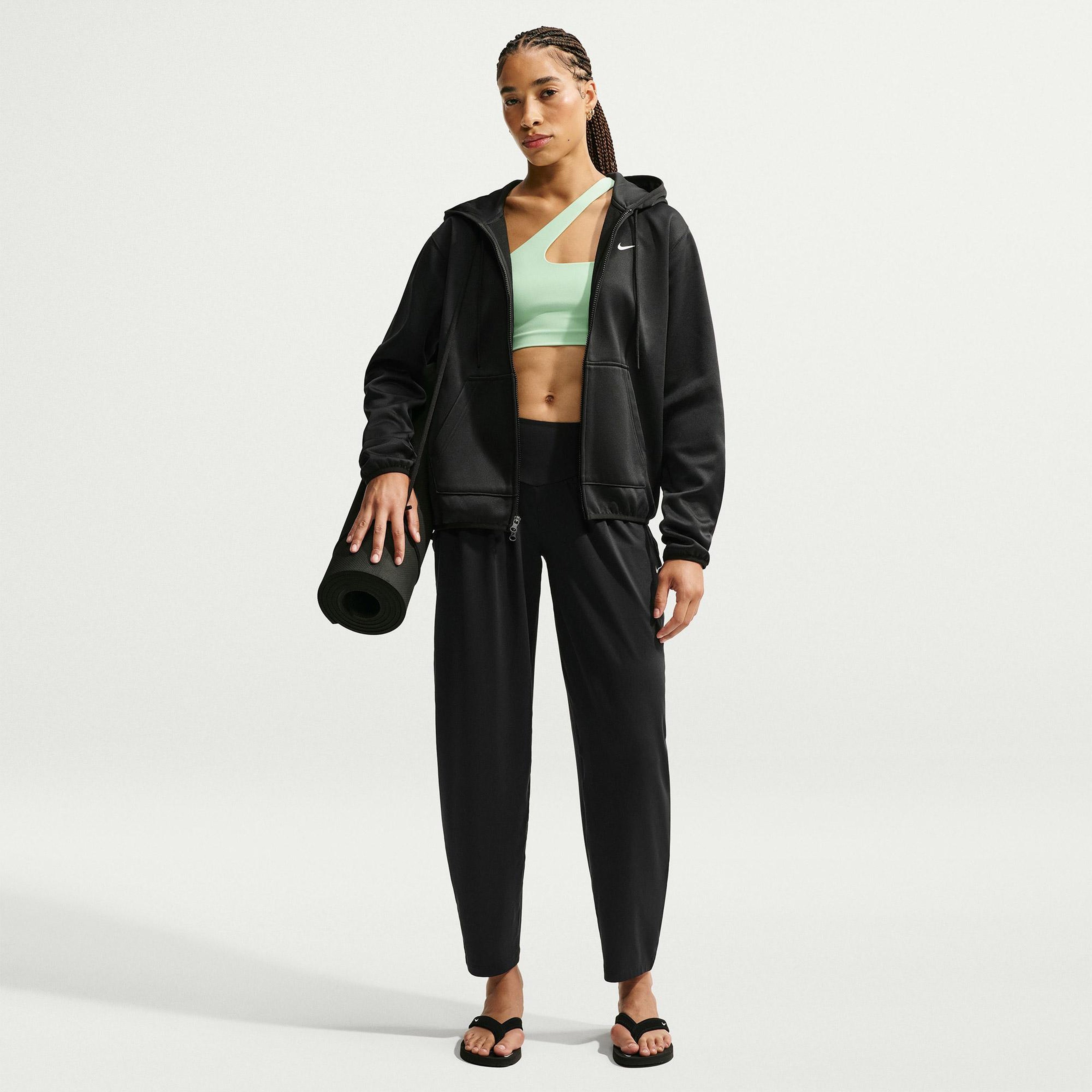 Nike Therma-Fit Studio Fleece Sport Kadın Siyah Eşofman Üstü