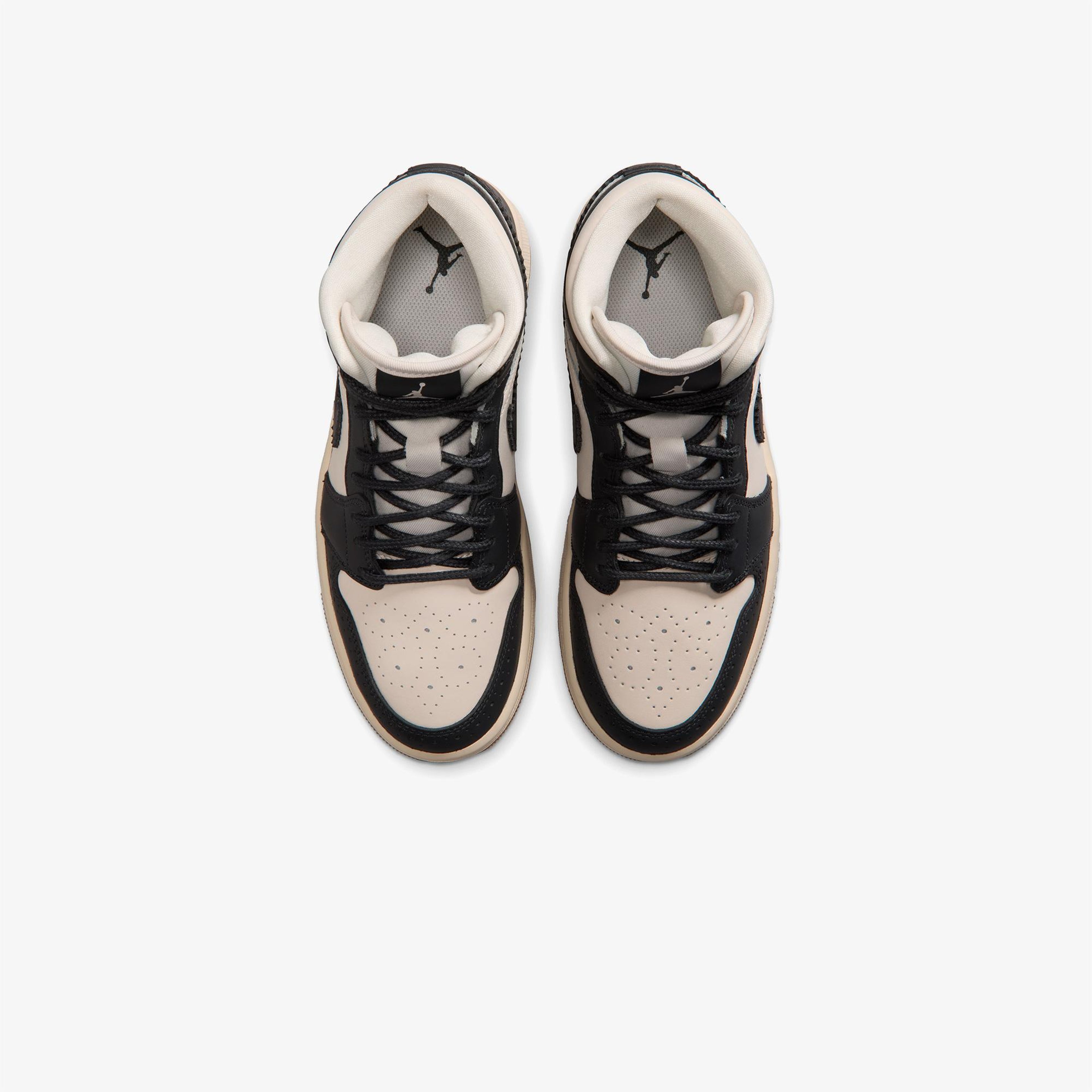 Jordan Air 1 Mid SE Kadın Siyah Spor Ayakkabı