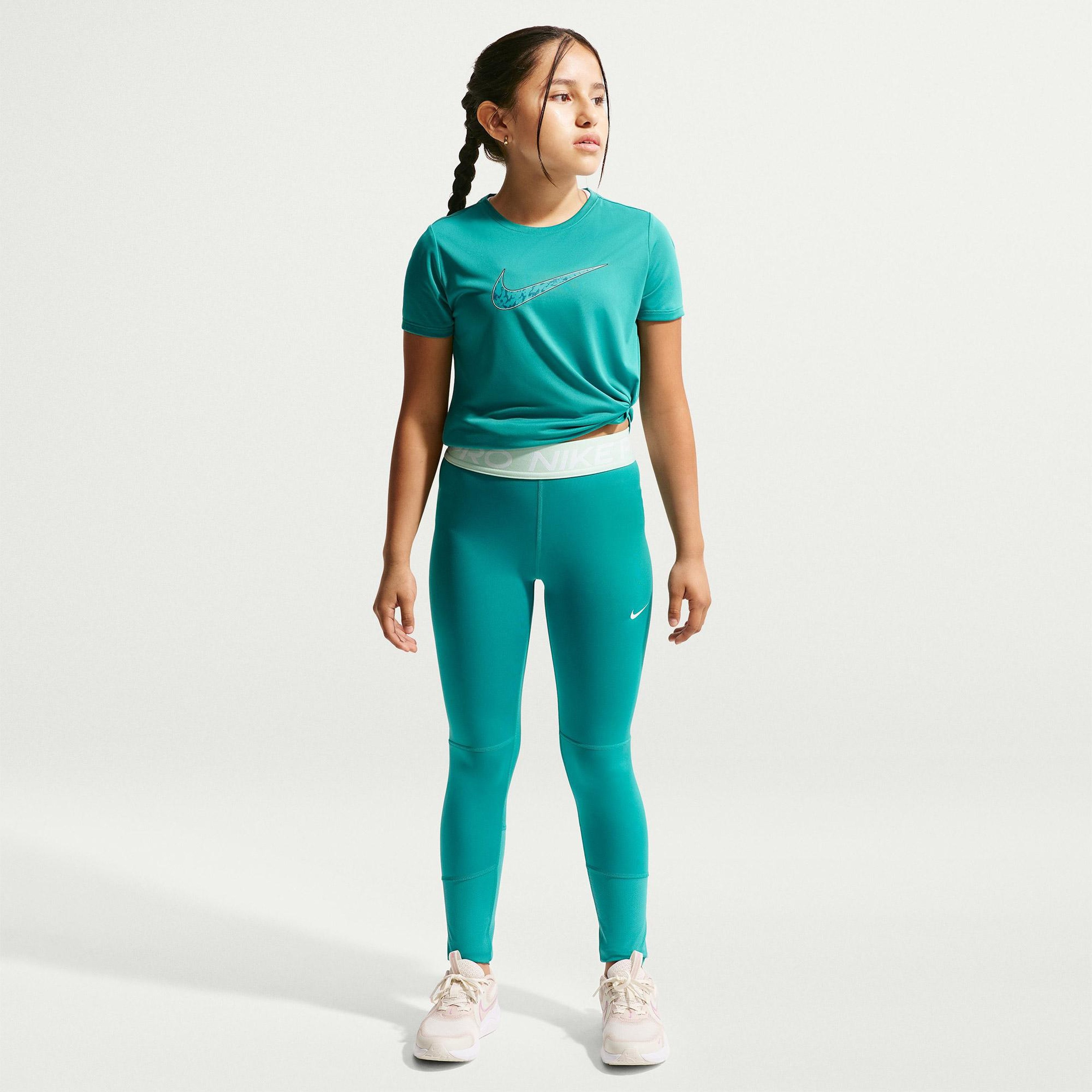 Nike Pro Dri-Fit Genç Çocuk Yeşil Tayt