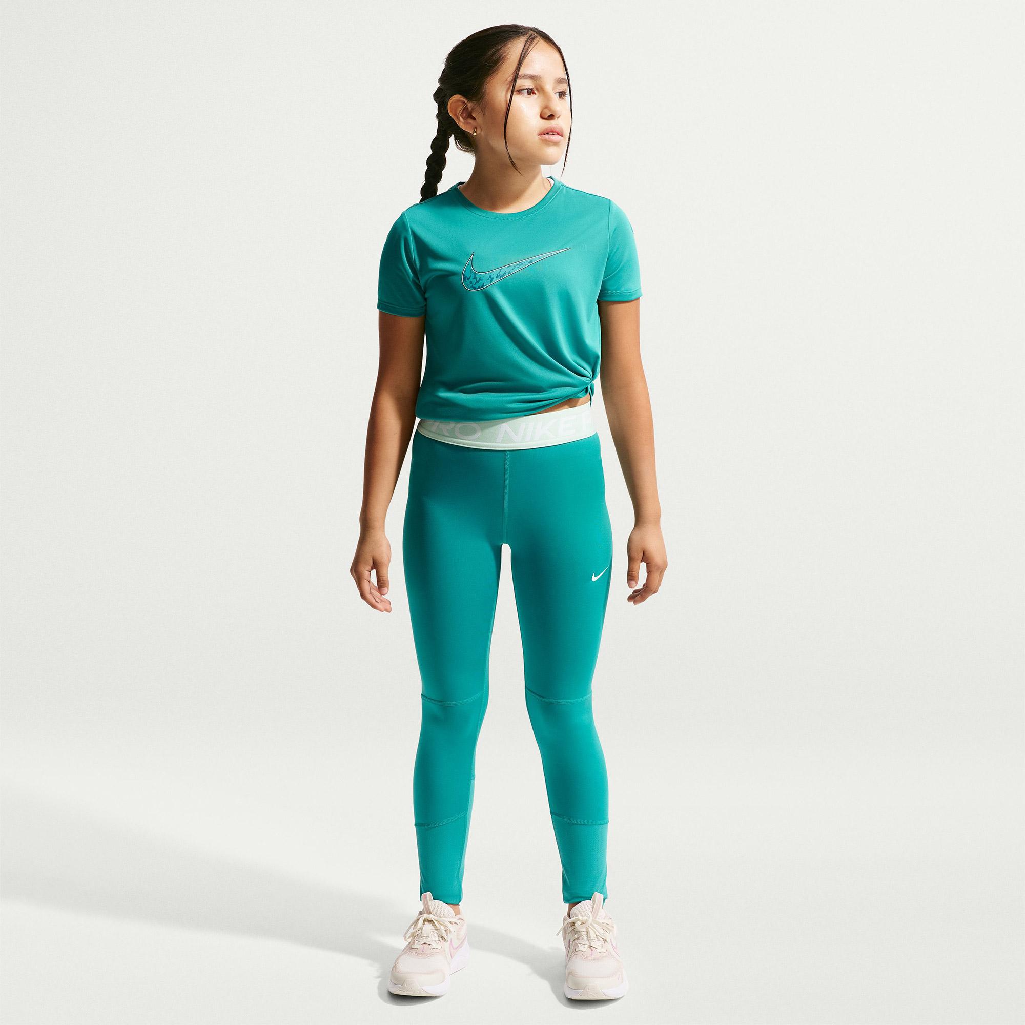 Nike Pro Dri-Fit Genç Çocuk Yeşil Tayt