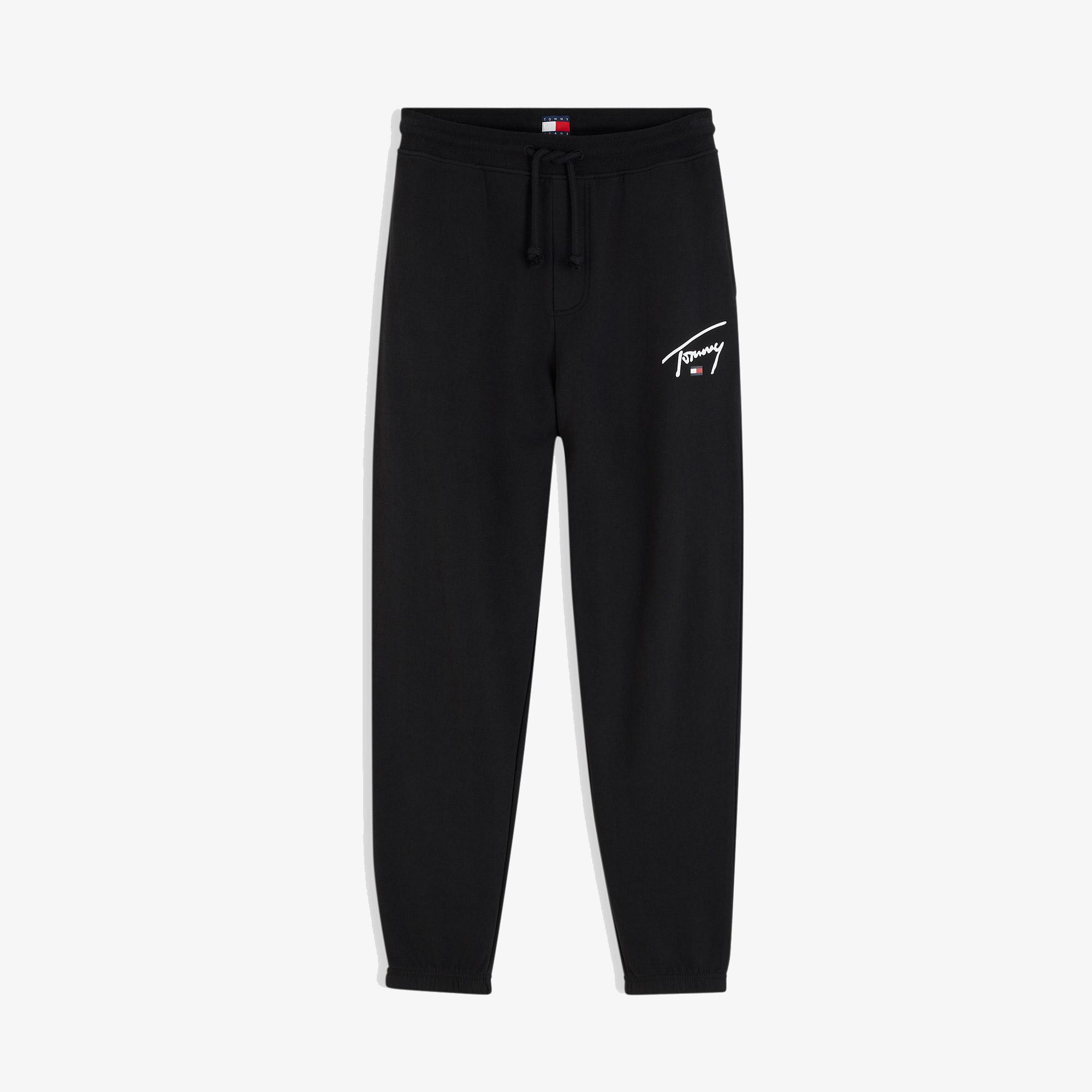 Tommy Hilfiger Signature Erkek Siyah Eşofman Altı