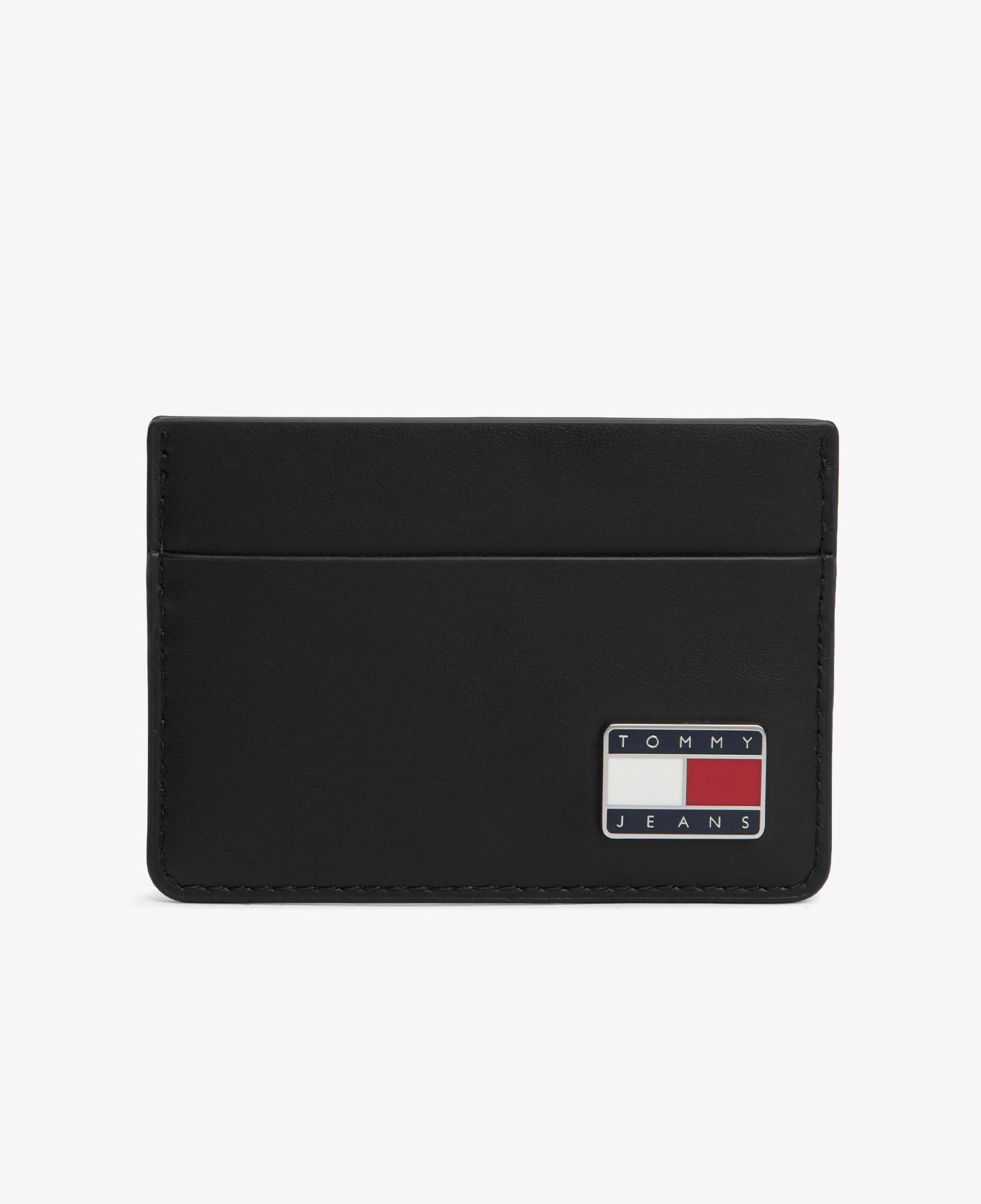 Tommy Hilfiger Heritage Leather Erkek Siyah Kartlık