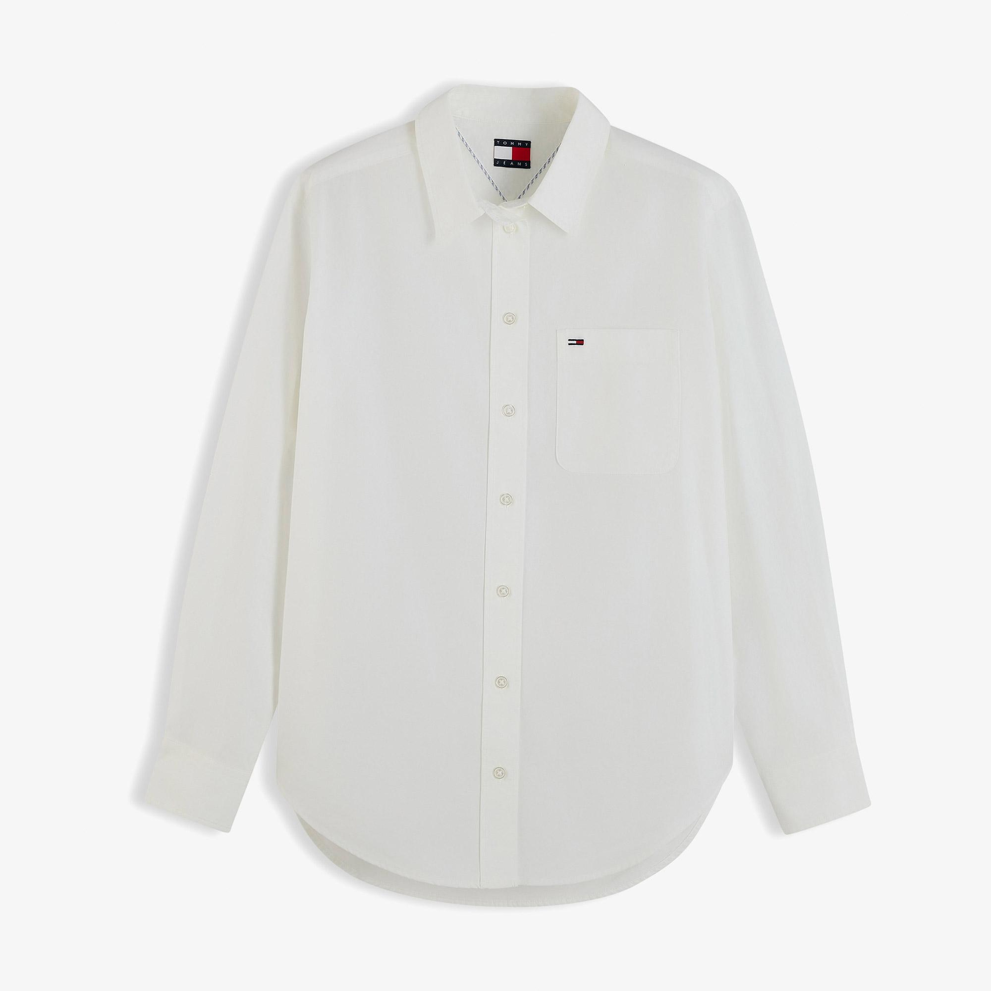 Tommy Hilfiger Essential Kadın Beyaz Gömlek