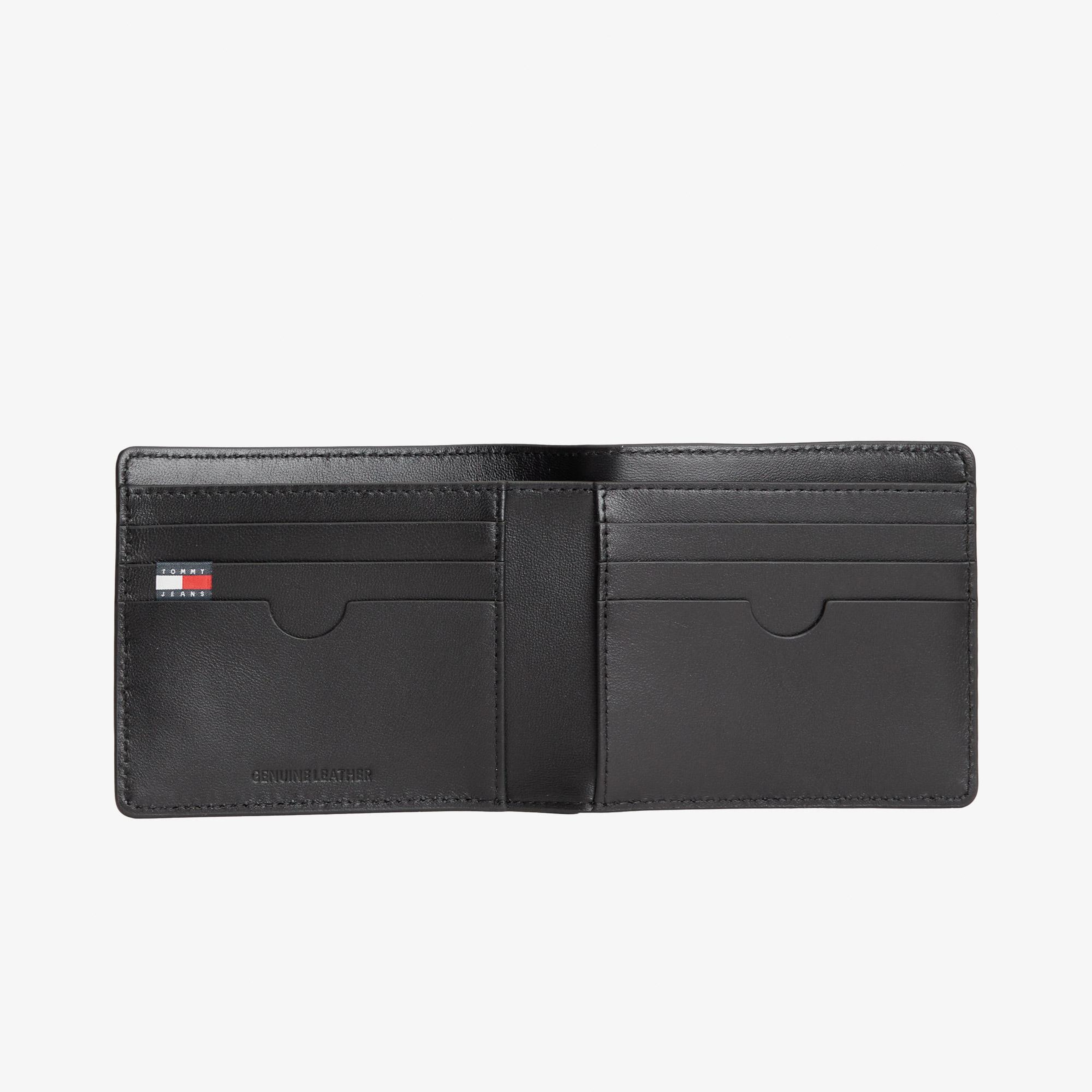 Tommy Hilfiger Heritage Leather Erkek Siyah Kartlık