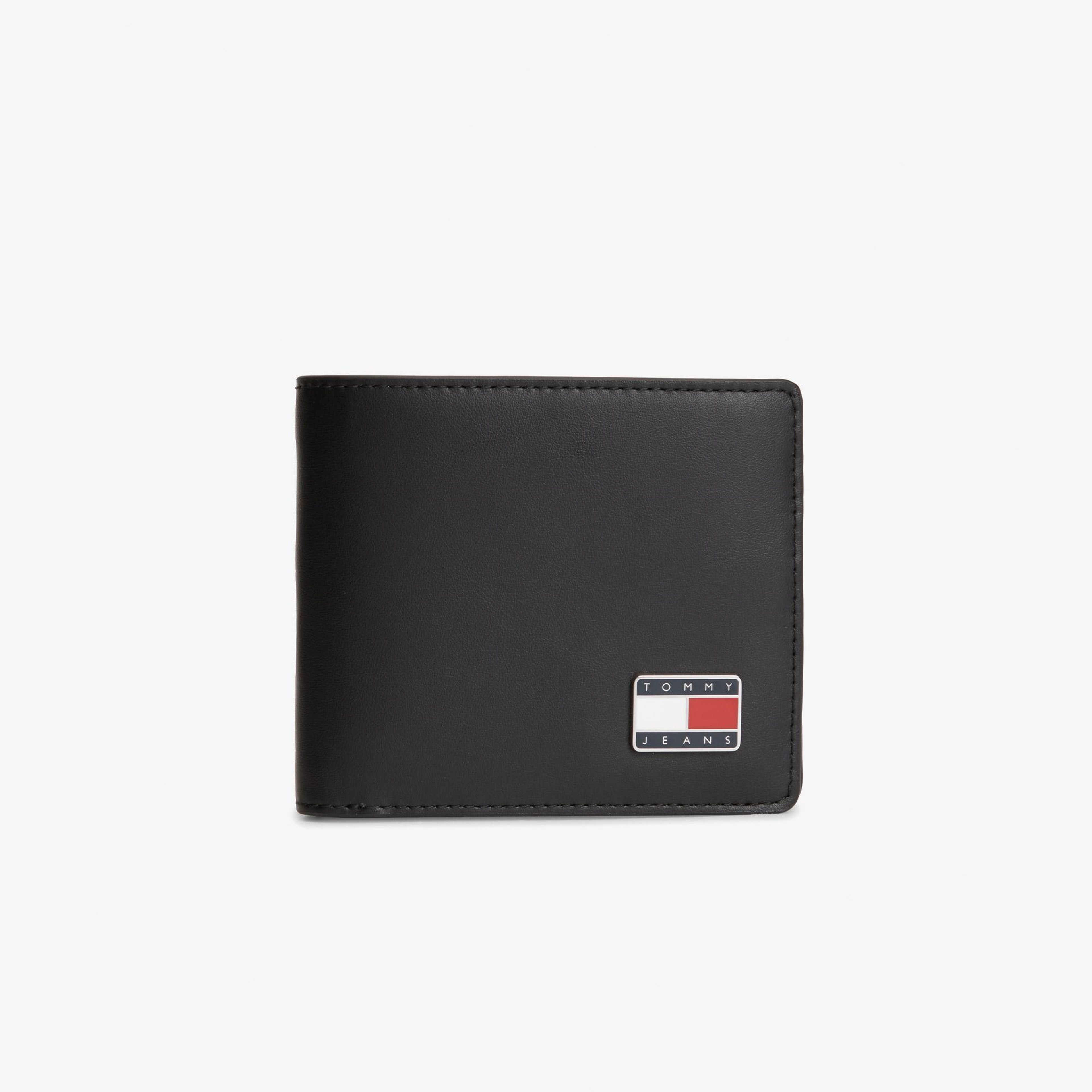 Tommy Hilfiger Heritage Leather Erkek Siyah Kartlık