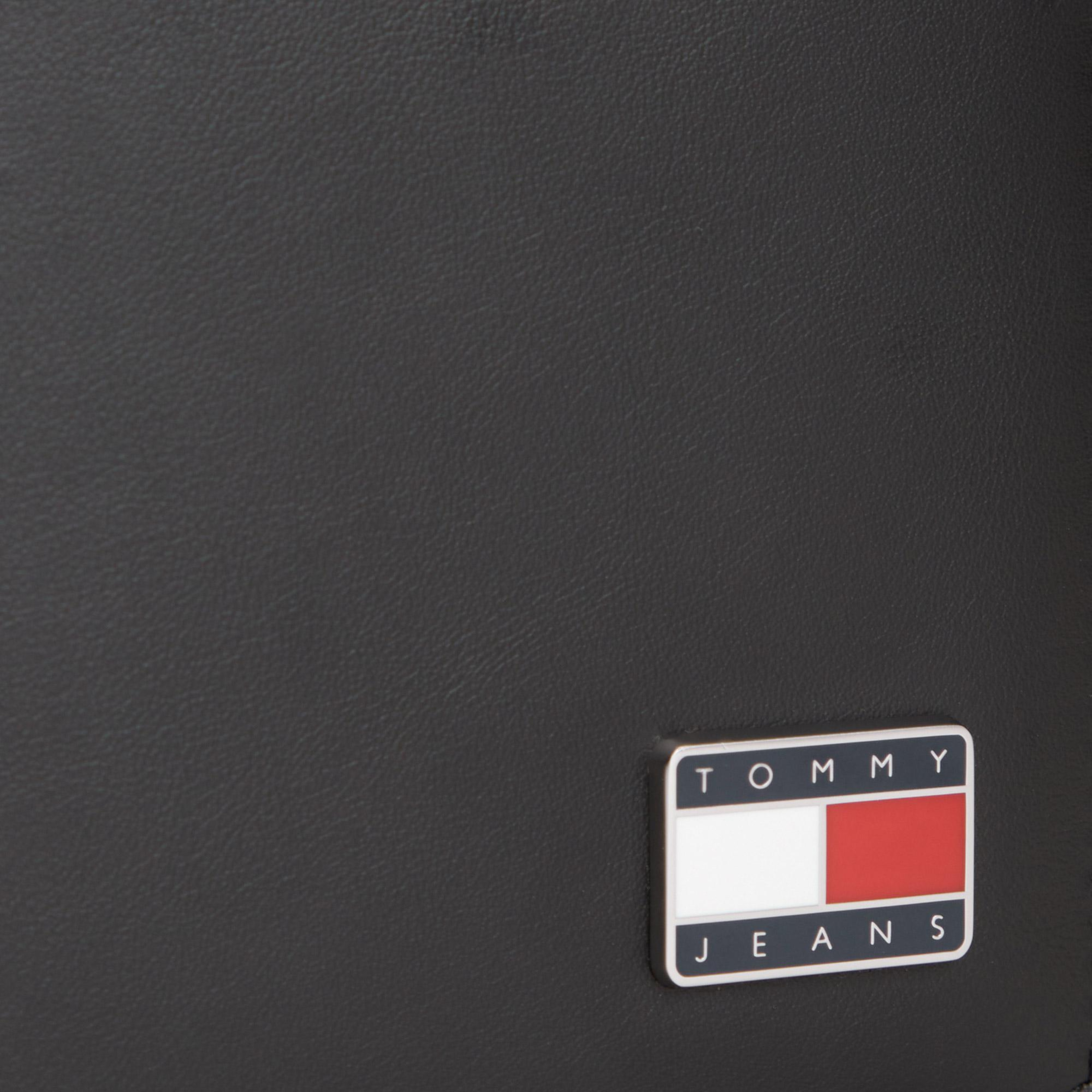 Tommy Hilfiger Heritage Leather Erkek Siyah Kartlık