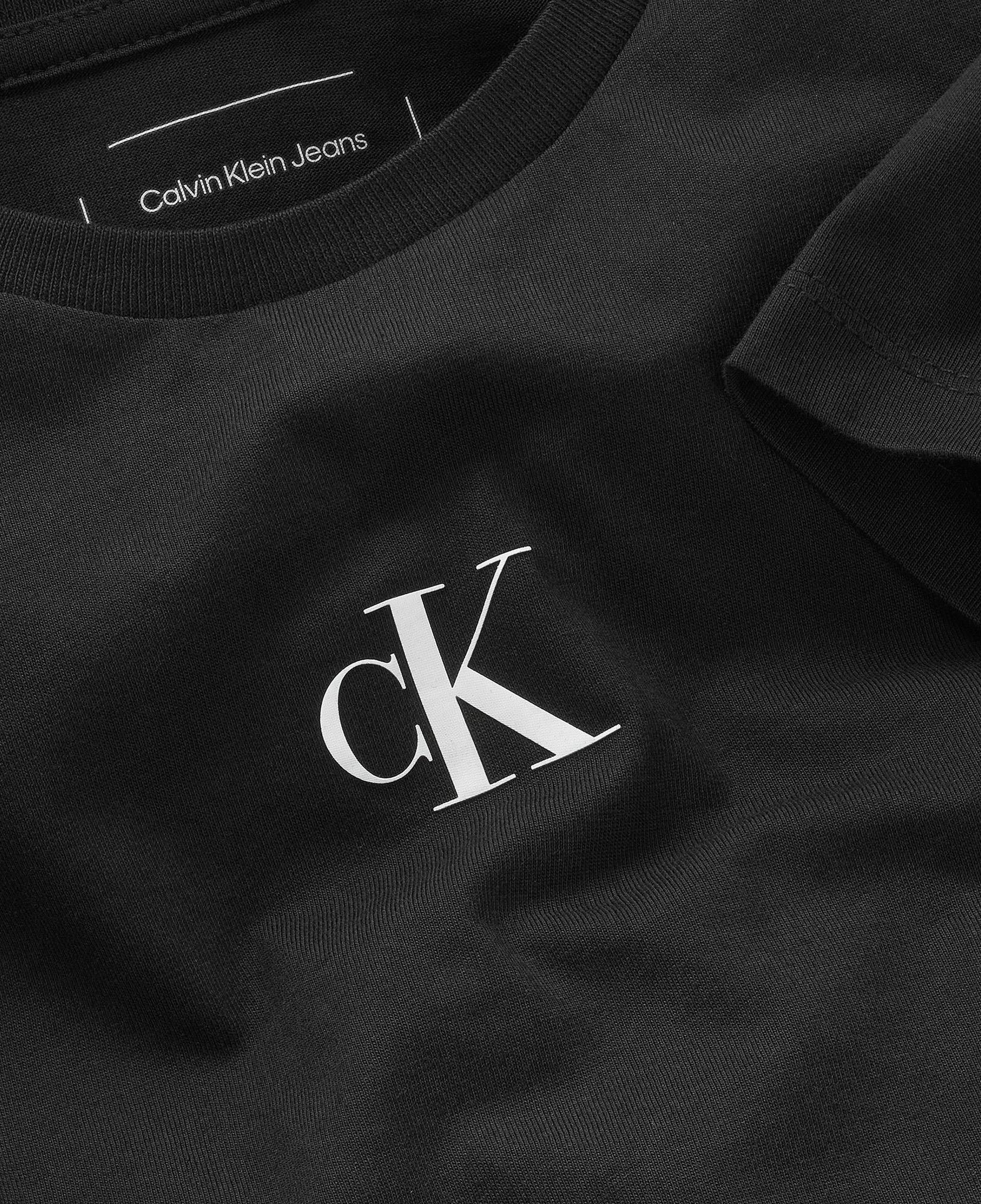 Calvin Klein Logo Boxy Çocuk Siyah T-Shirt