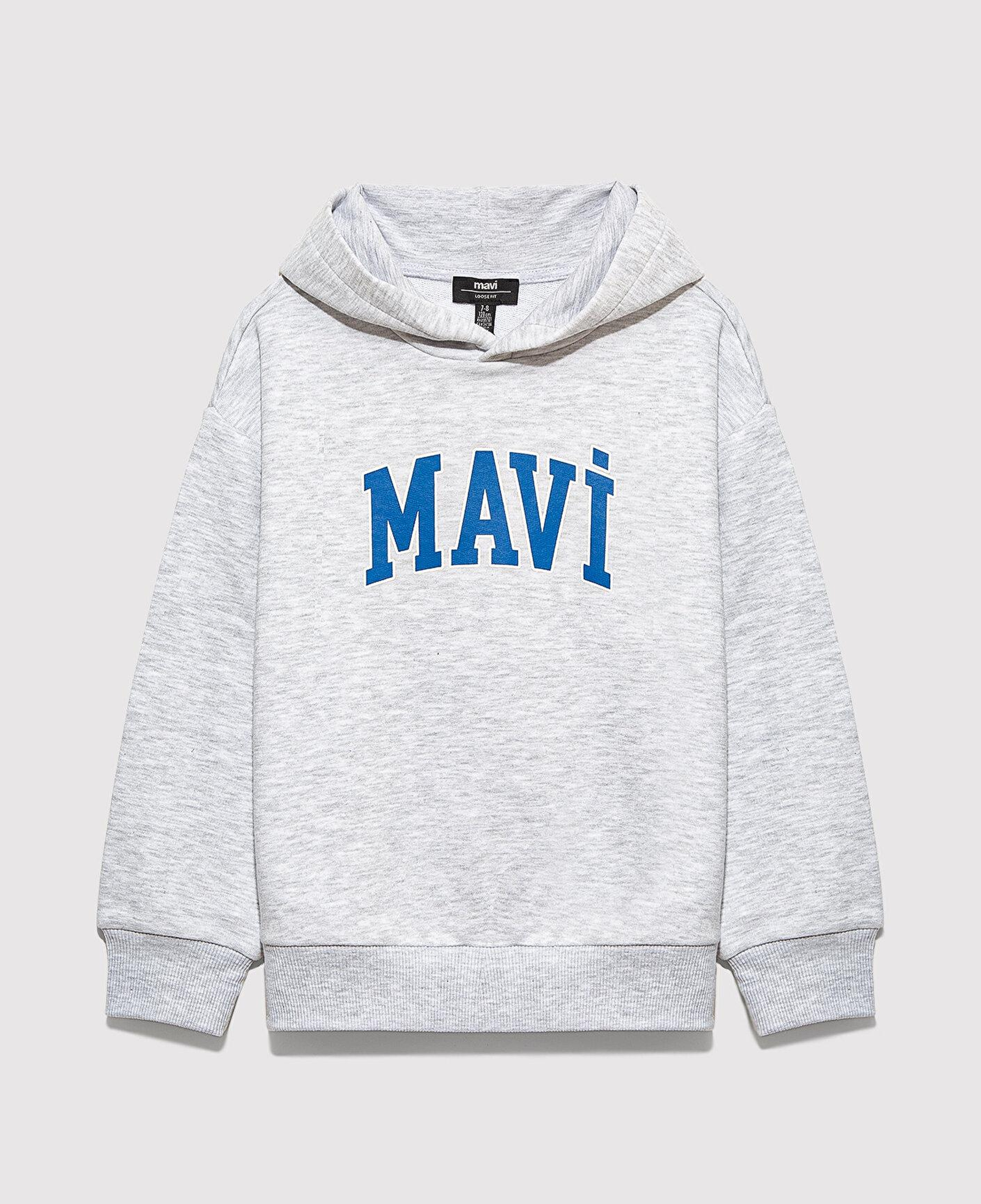 Mavi Mavi Logo Baskılı Gri Sweatshirt 6S10113-88467