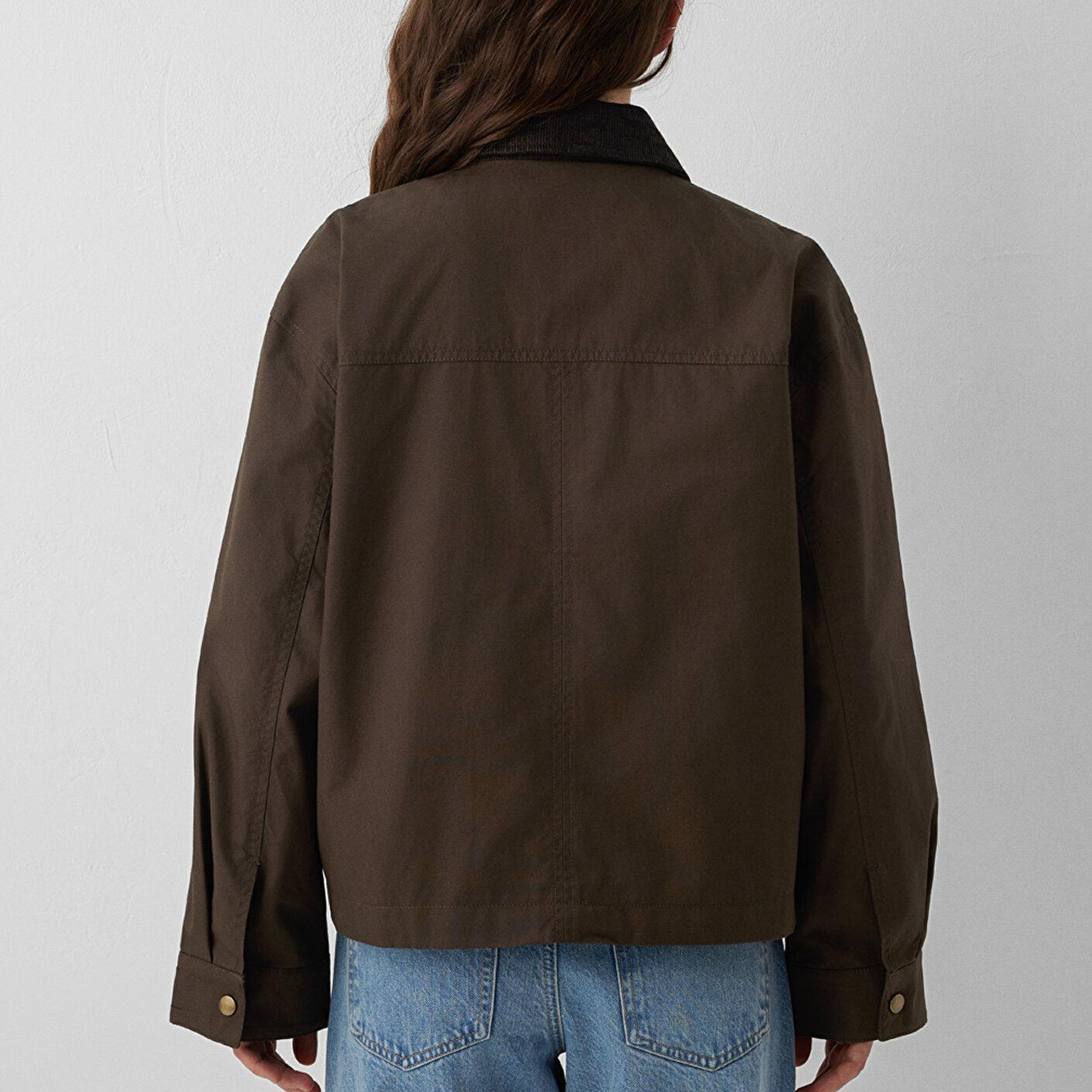 Mavi Yeşil Ceket Loose Fit / Bol Rahat Kesim 1110916-71541