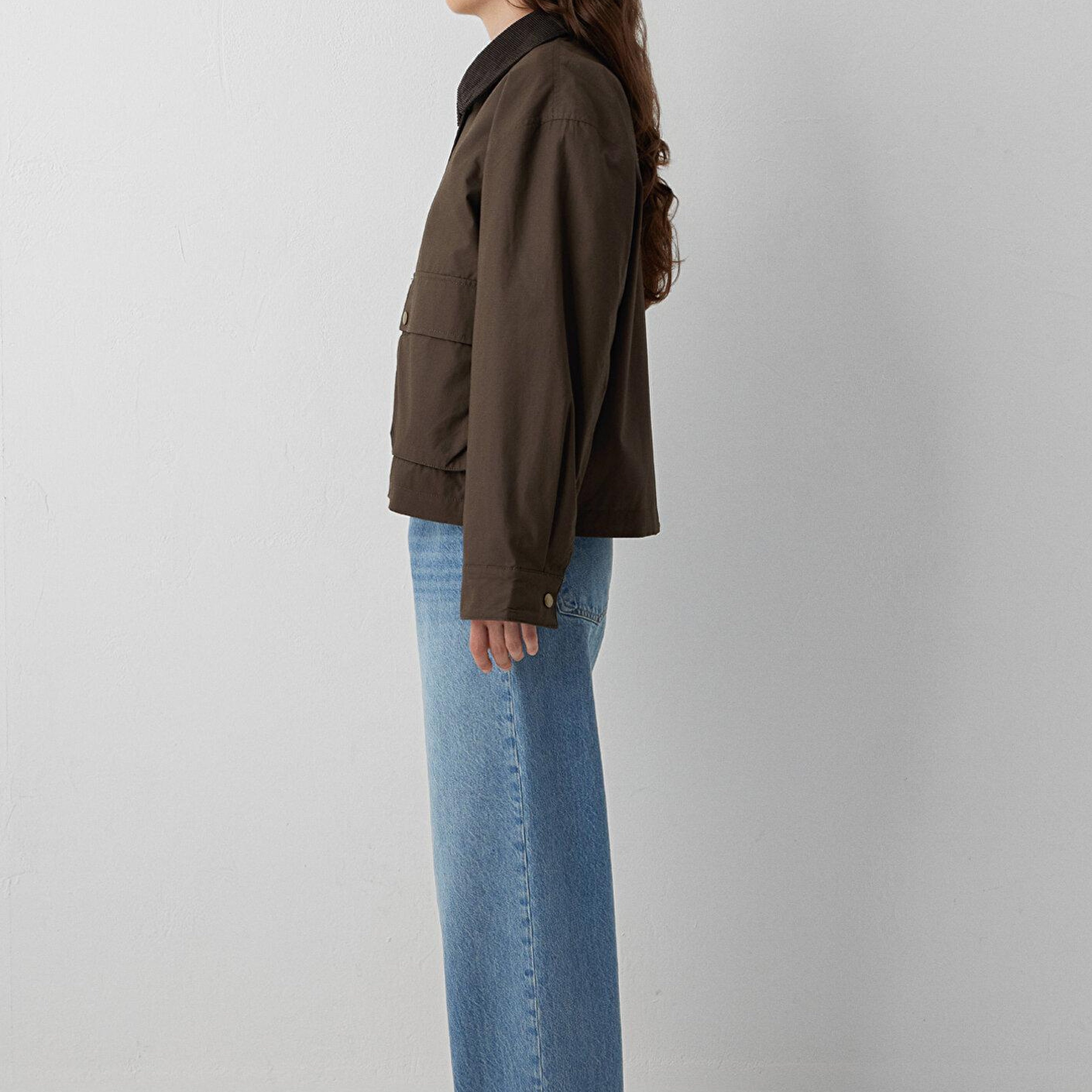 Mavi Yeşil Ceket Loose Fit / Bol Rahat Kesim 1110916-71541