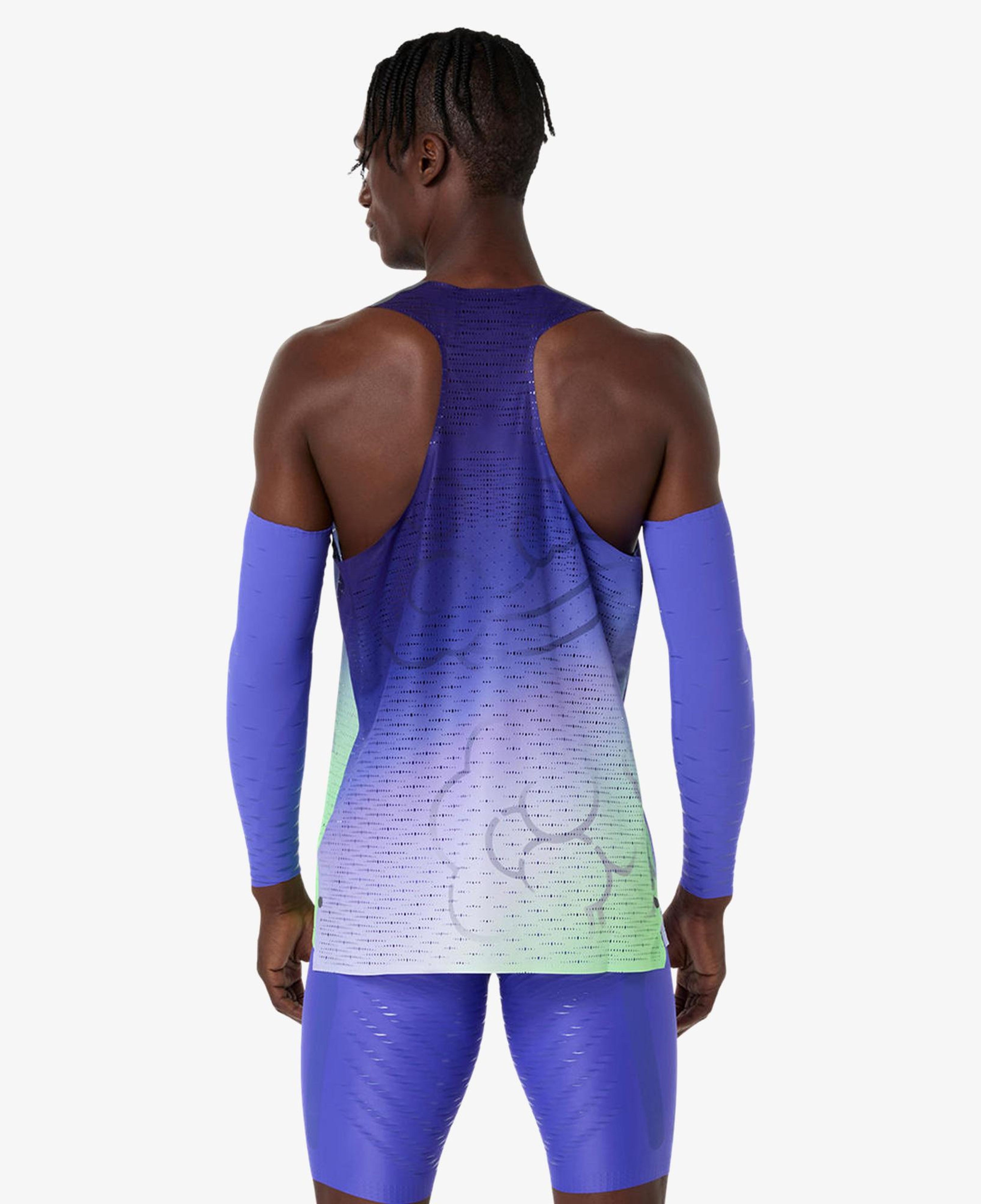 Asics Metaspeed Singlet Erkek Mor Koşu T-Shirt