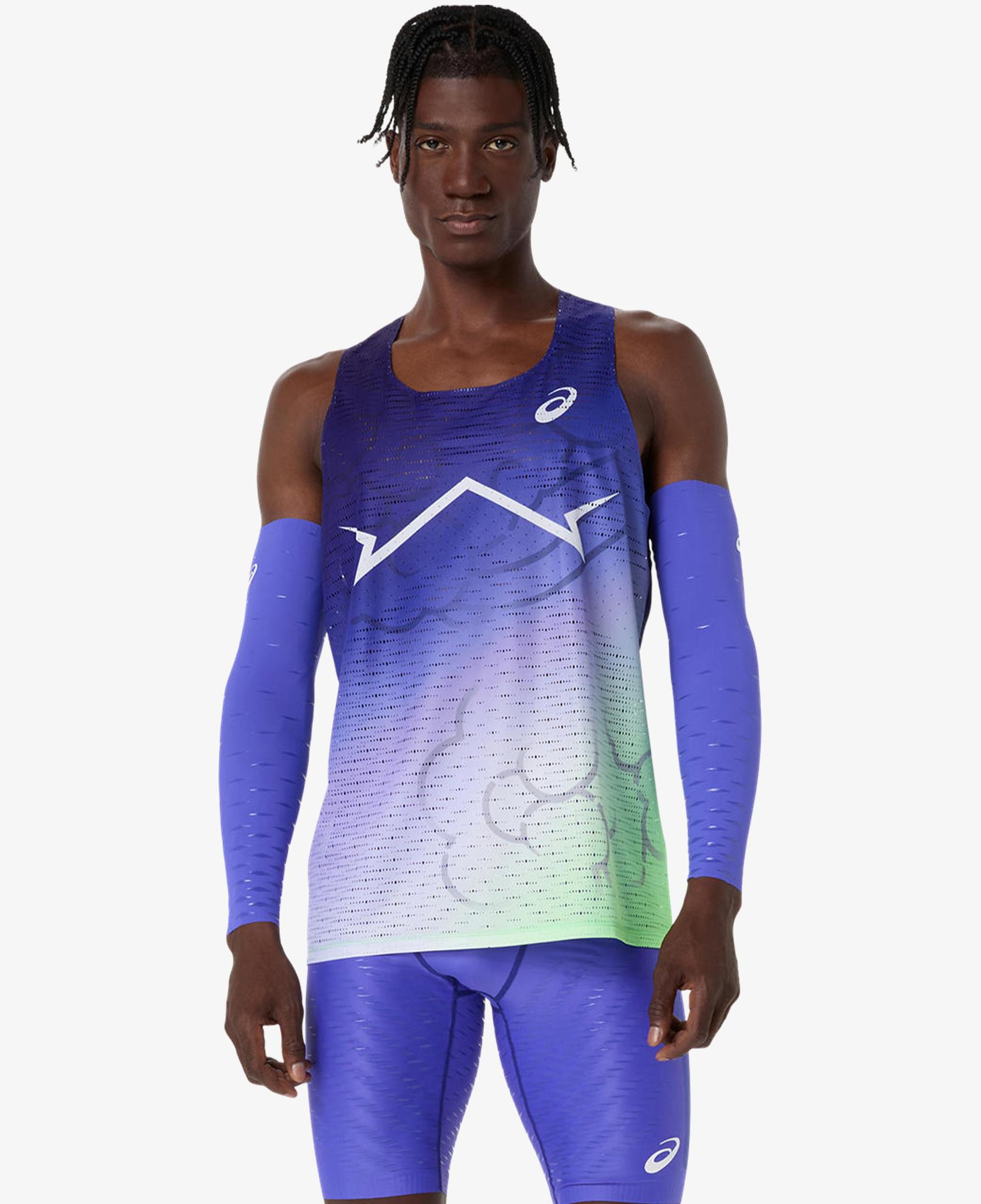 Asics Metaspeed Singlet Erkek Mor Koşu T-Shirt