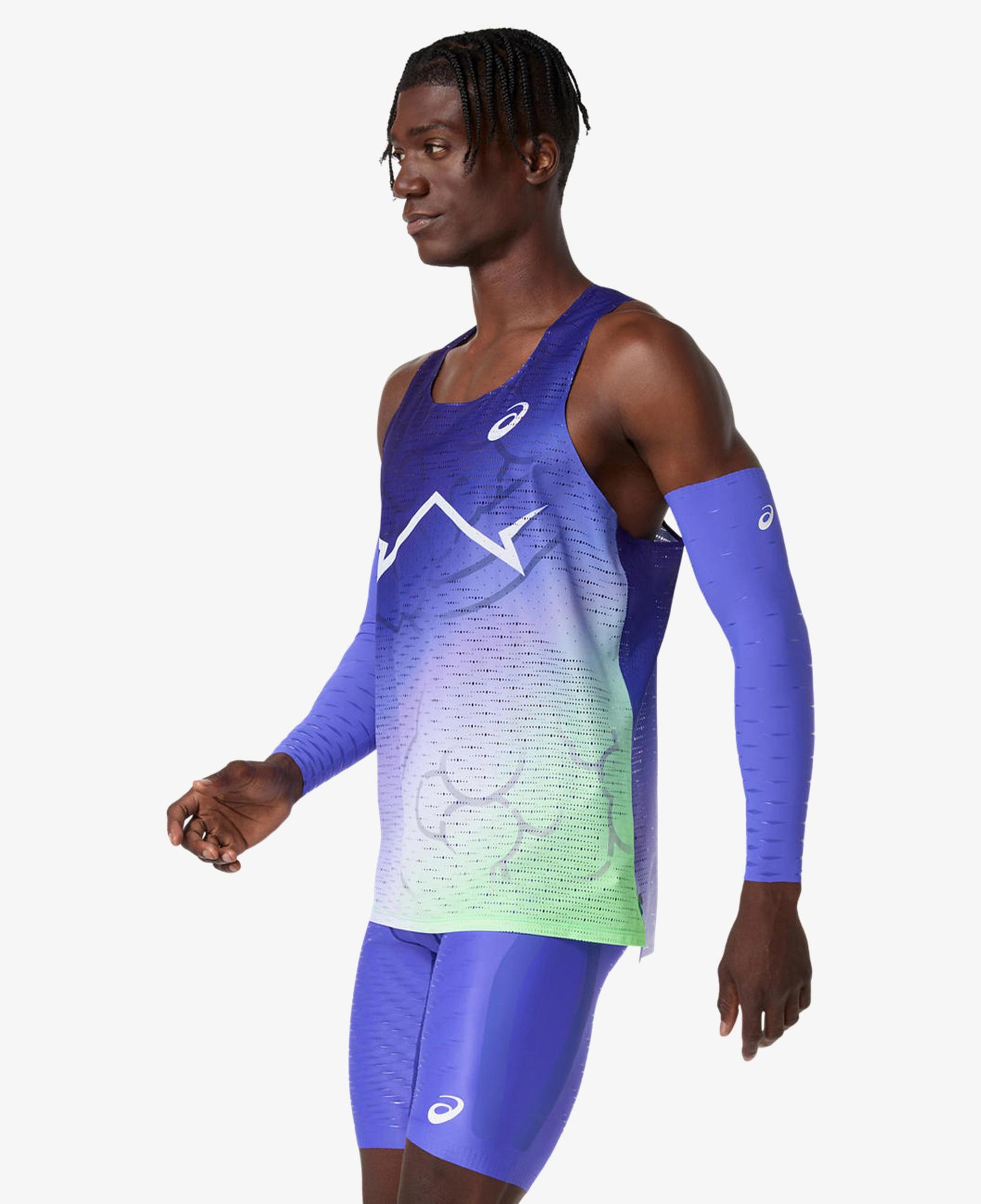 Asics Metaspeed Singlet Erkek Mor Koşu T-Shirt