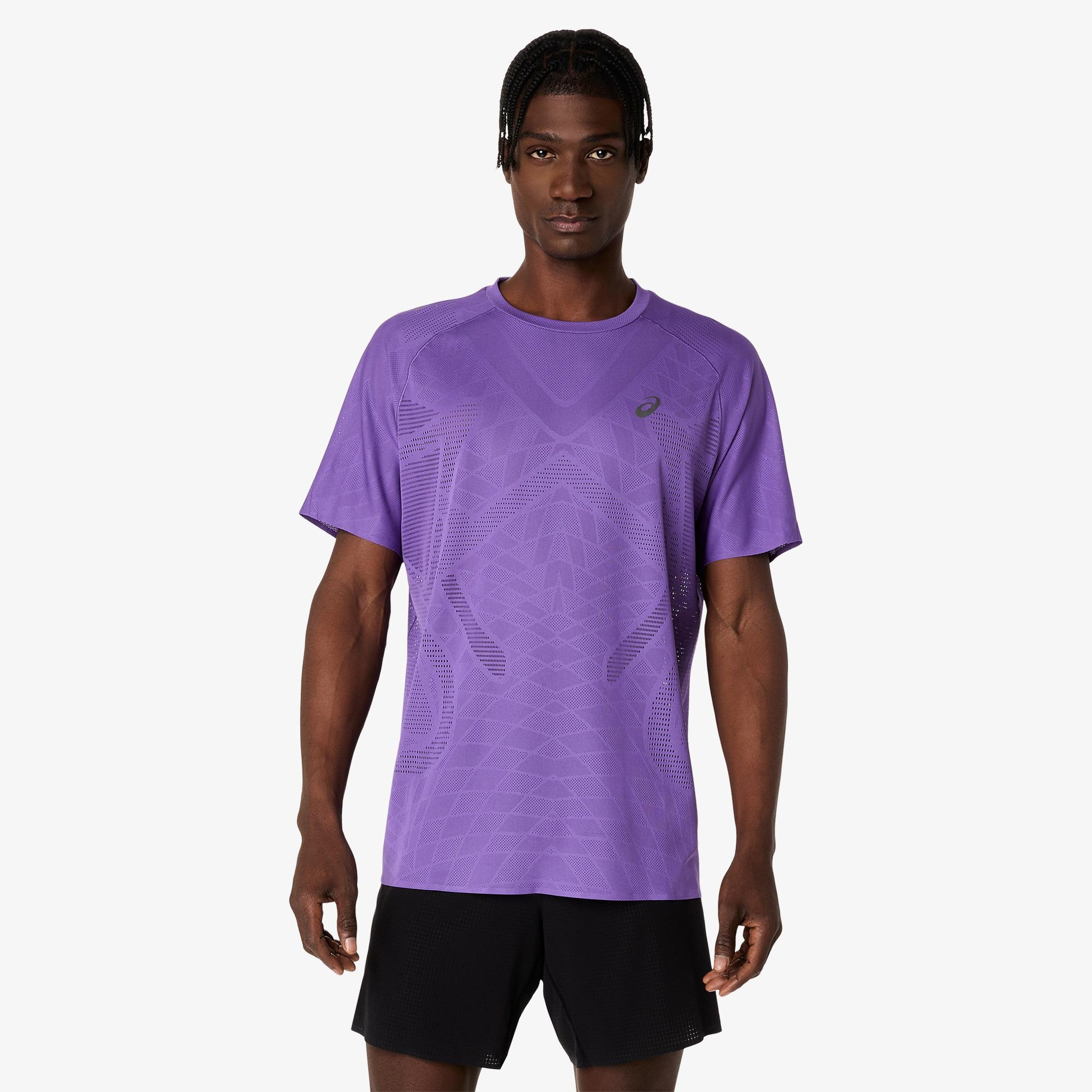 Asics Metarun Ss Top Erkek Krem T-Shirt