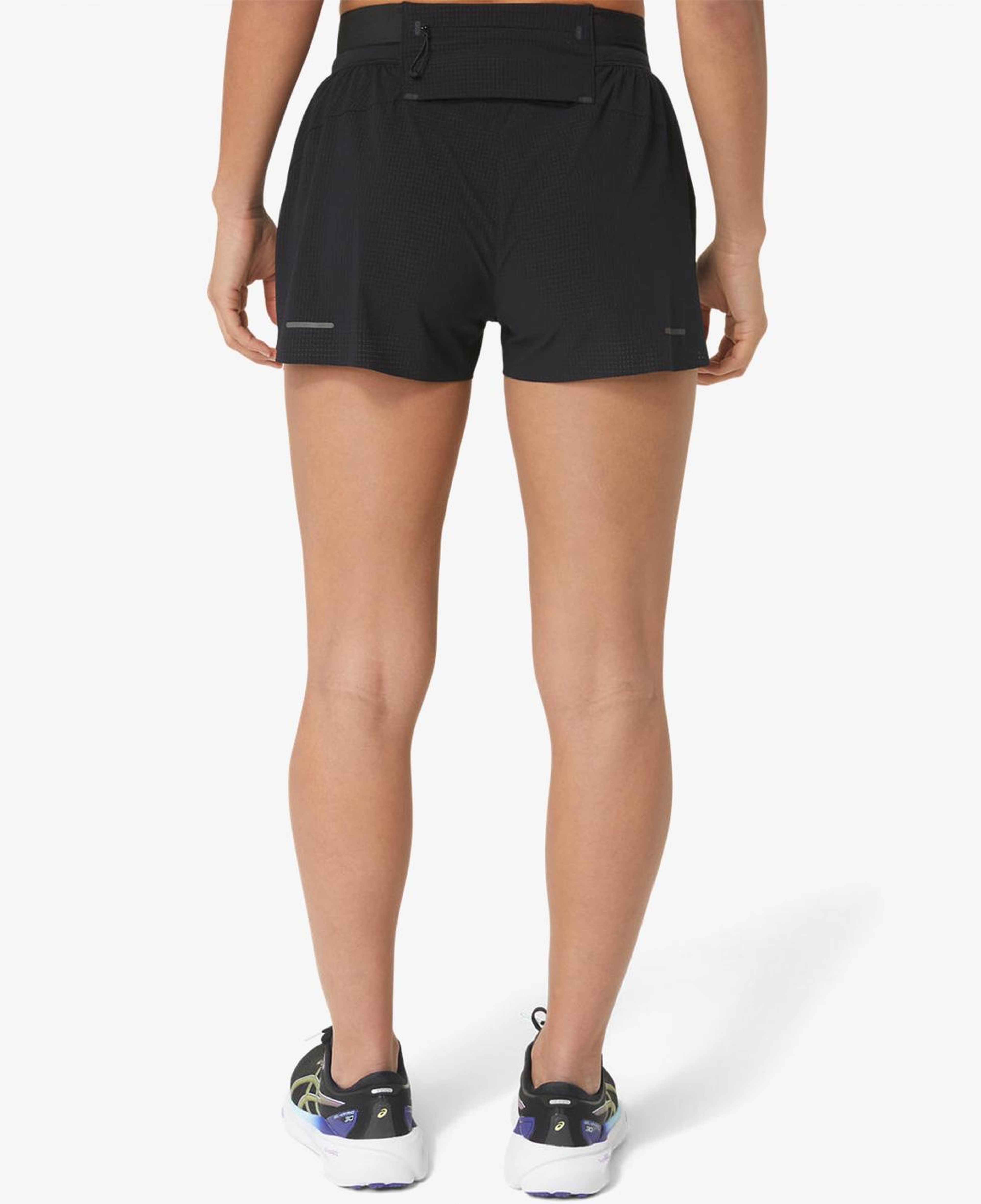 Asics Metarun Split Kadın Siyah Koşu Şortu