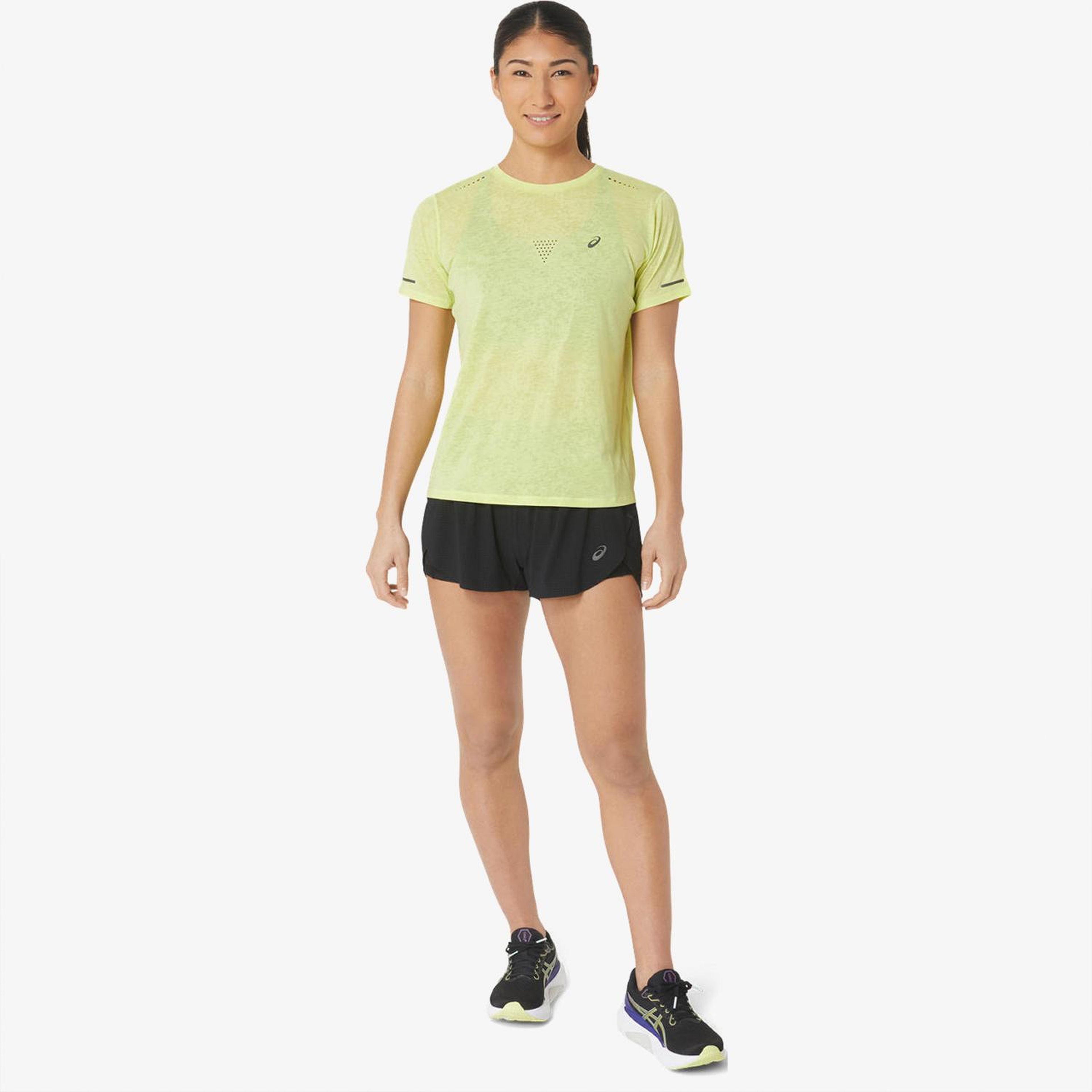 Asics Metarun Split Kadın Siyah Koşu Şortu