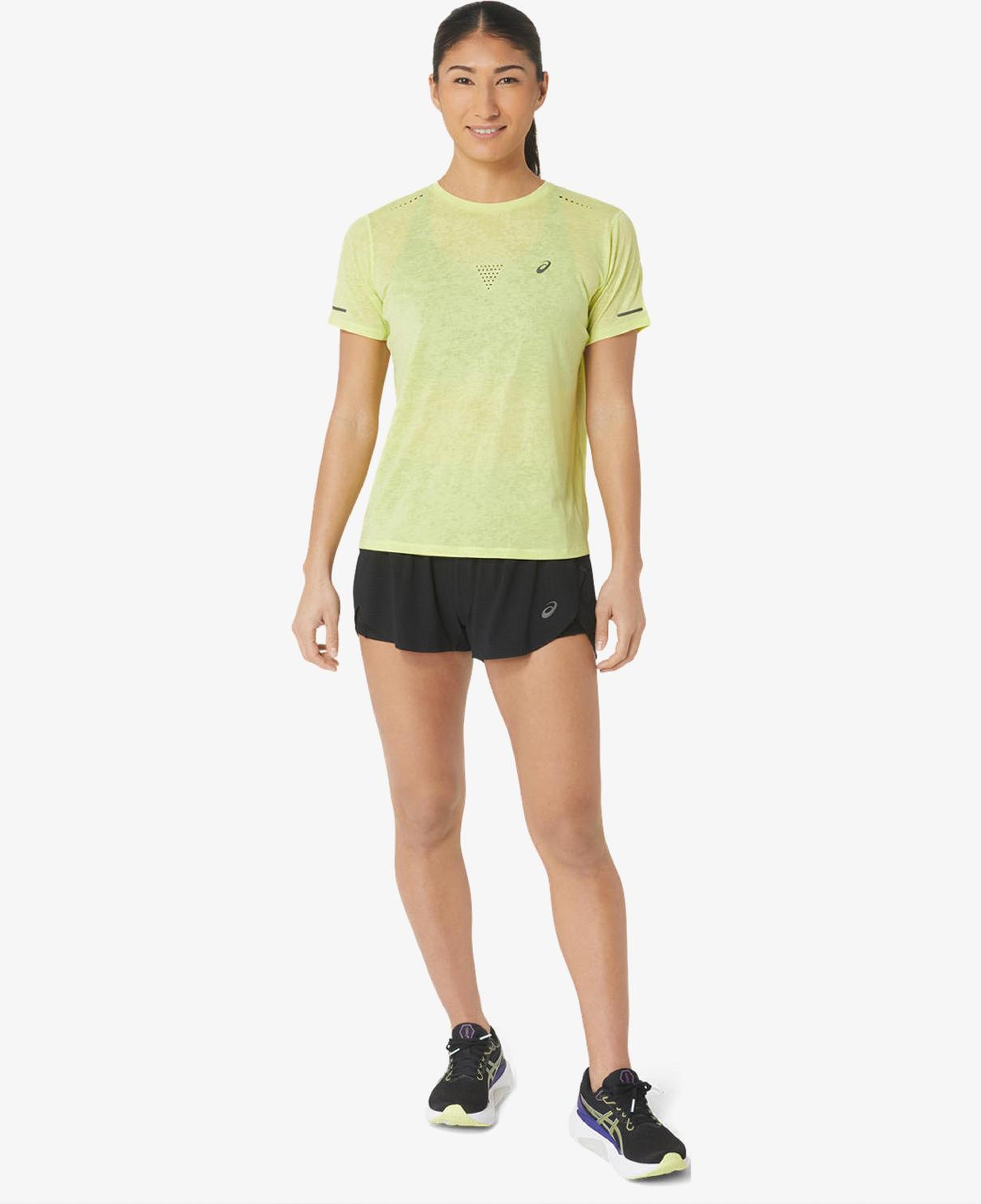 Asics Metarun Split Kadın Siyah Koşu Şortu