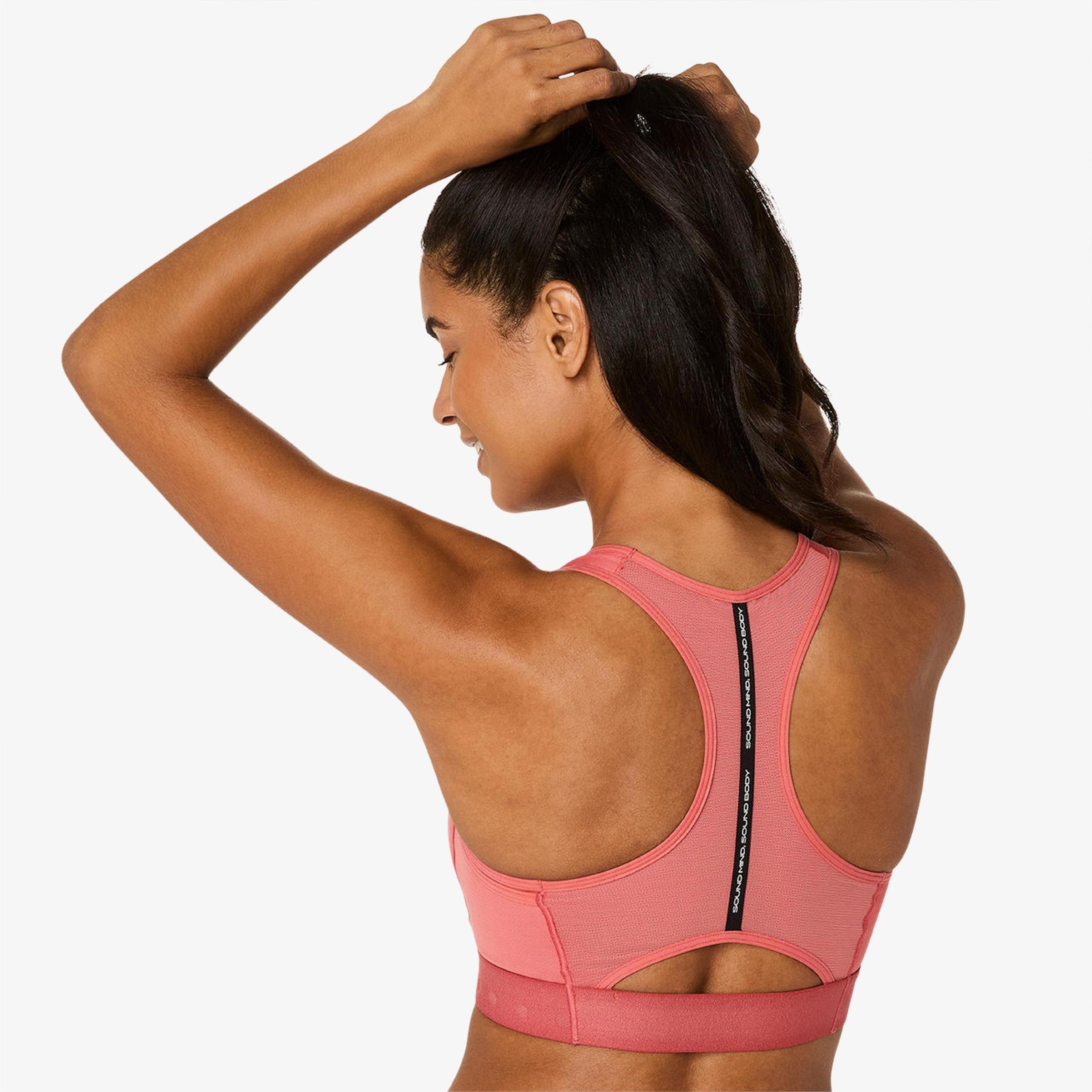 Asics Road Compression Kadın Pembe Koşu Bra