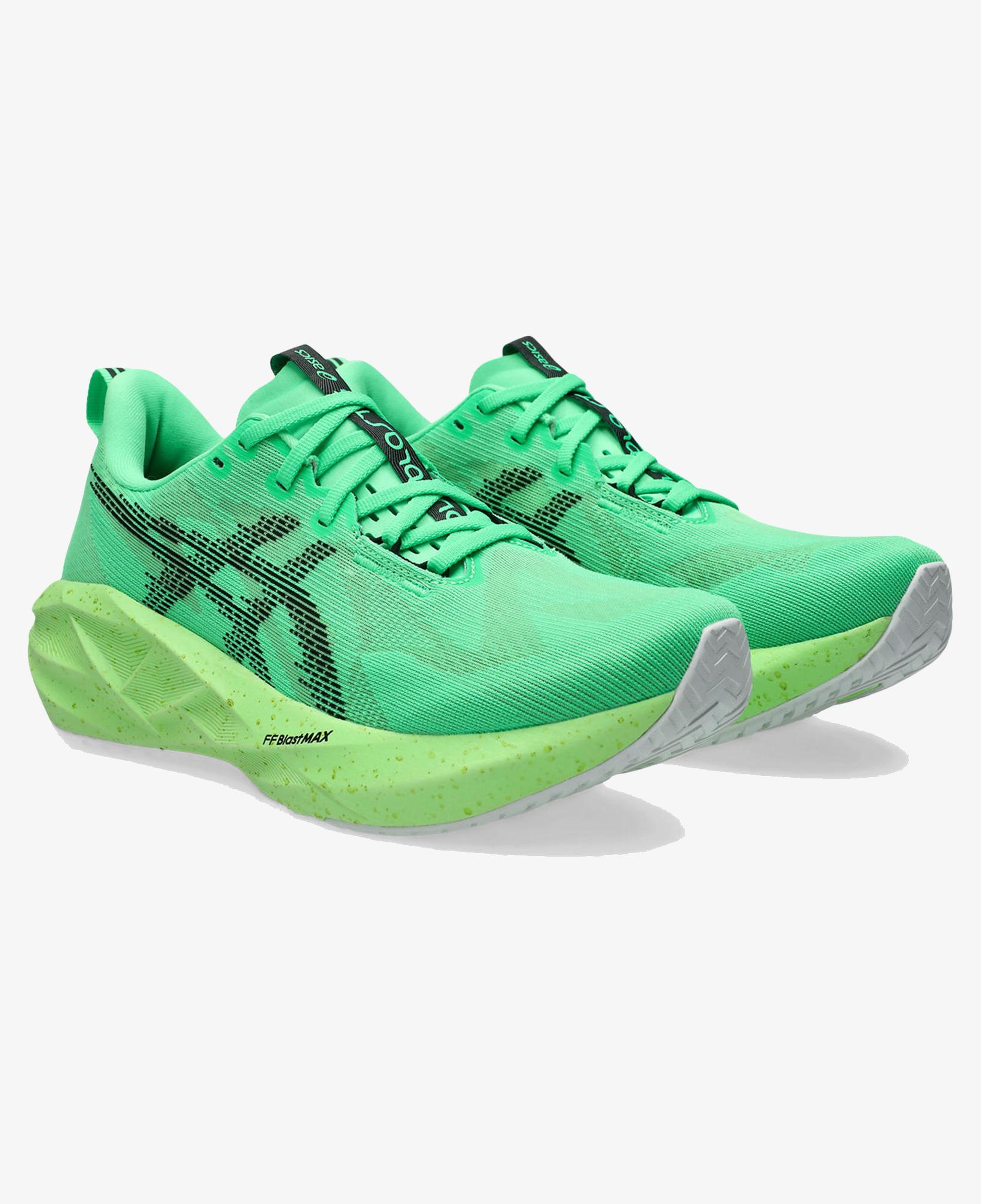 Asics Novablast 5 Erkek Yeşil Koşu Ayakkabısı