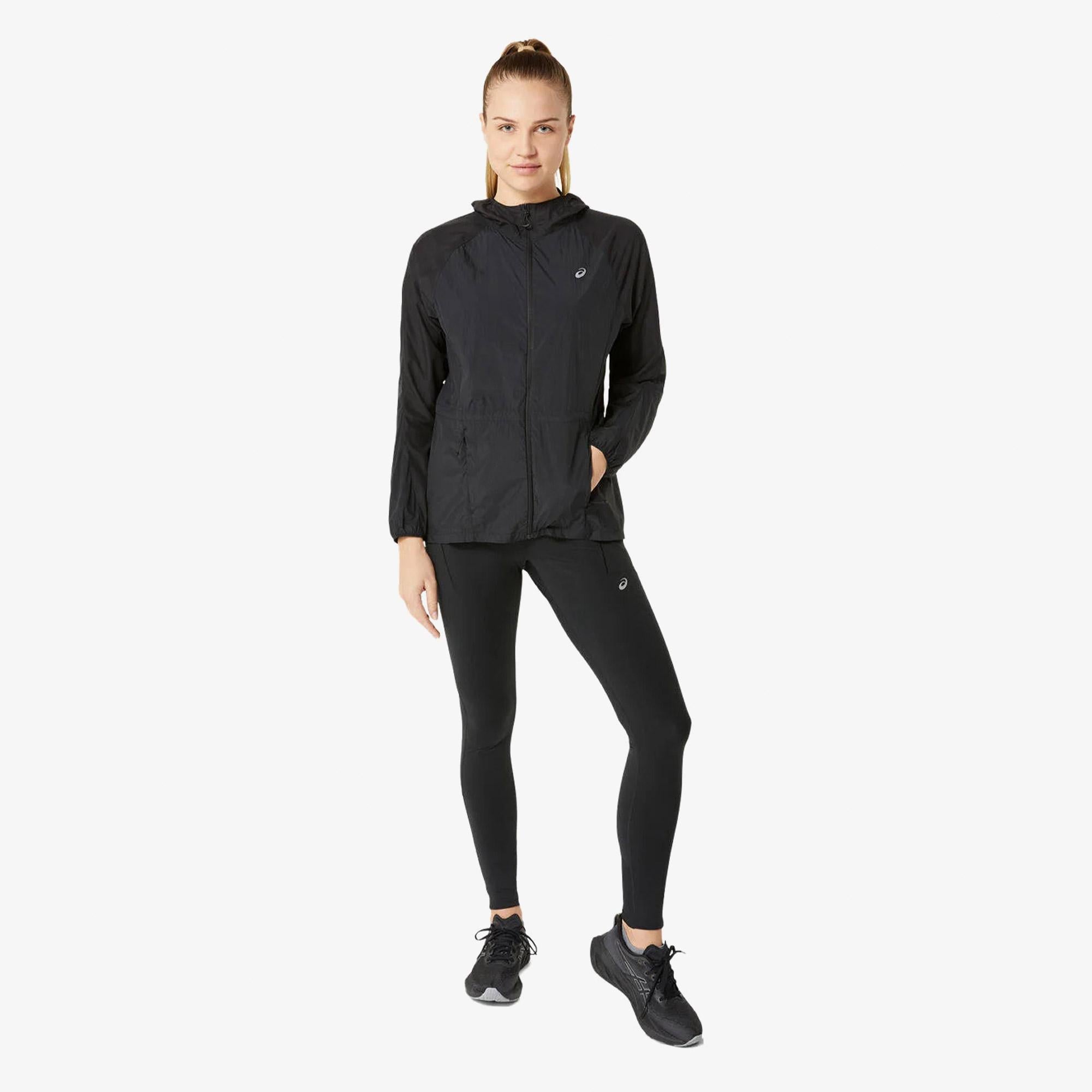 Asics Road Packable Kadın Siyah Günlük Ceket