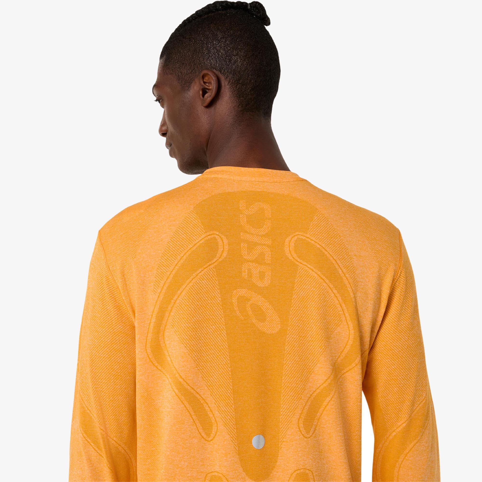 Asics Road Seamless Ls Top Erkek Turuncu Koşu Sweatshirt