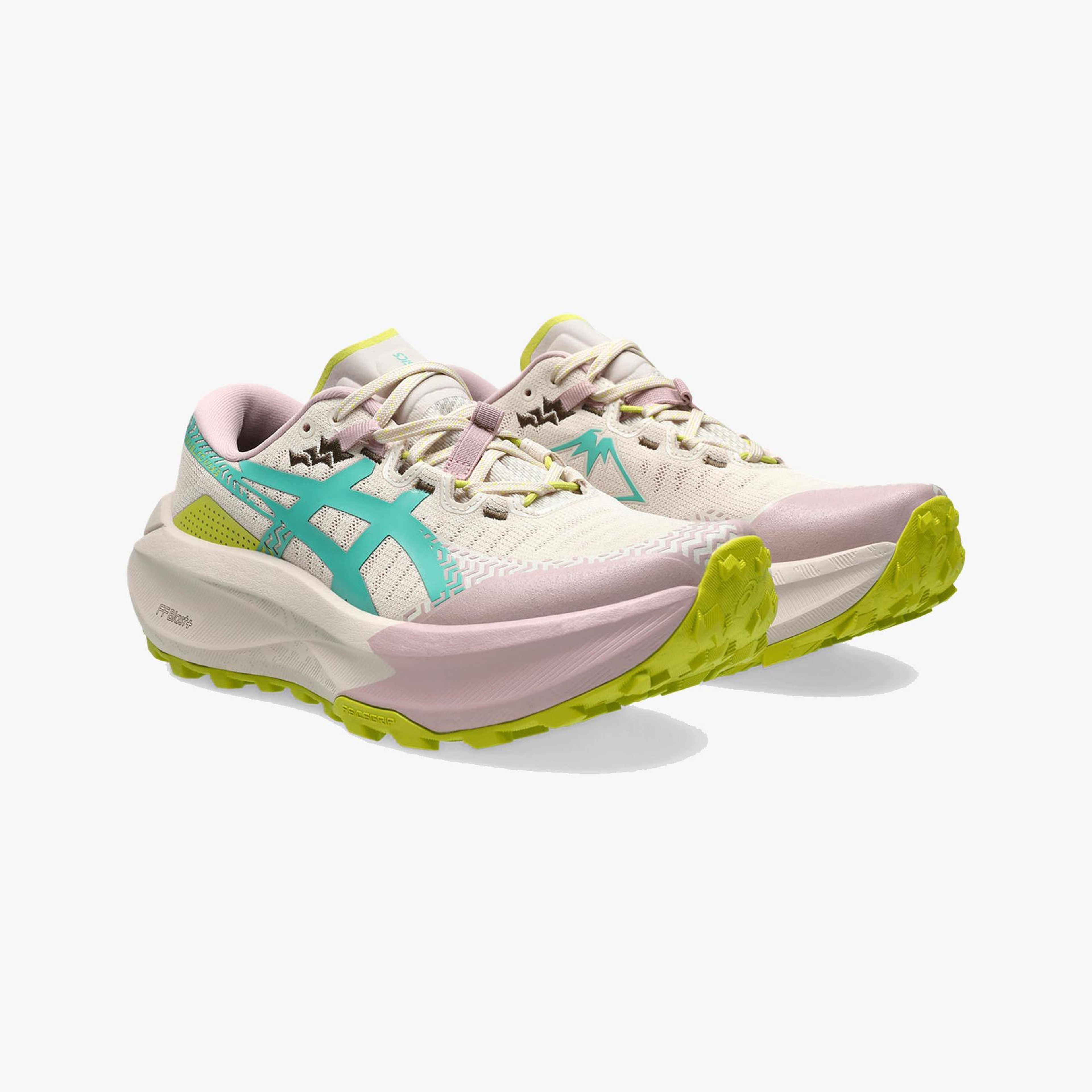 Asics Trabuco Max 5 Kadın Bej Koşu Ayakkabısı