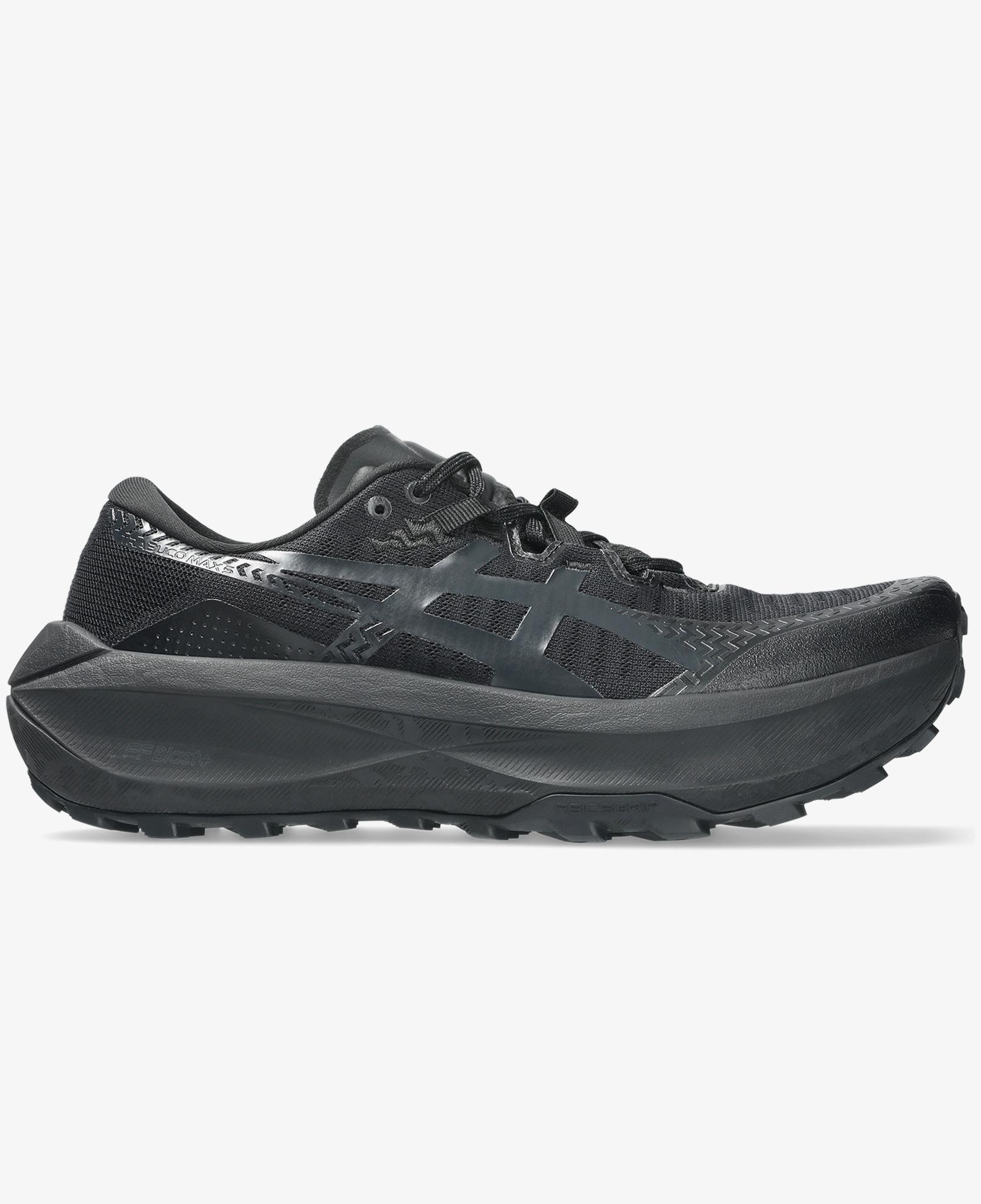 Asics Trabuco Max 5 Erkek Siyah Arazi Koşu Ayakkabısı