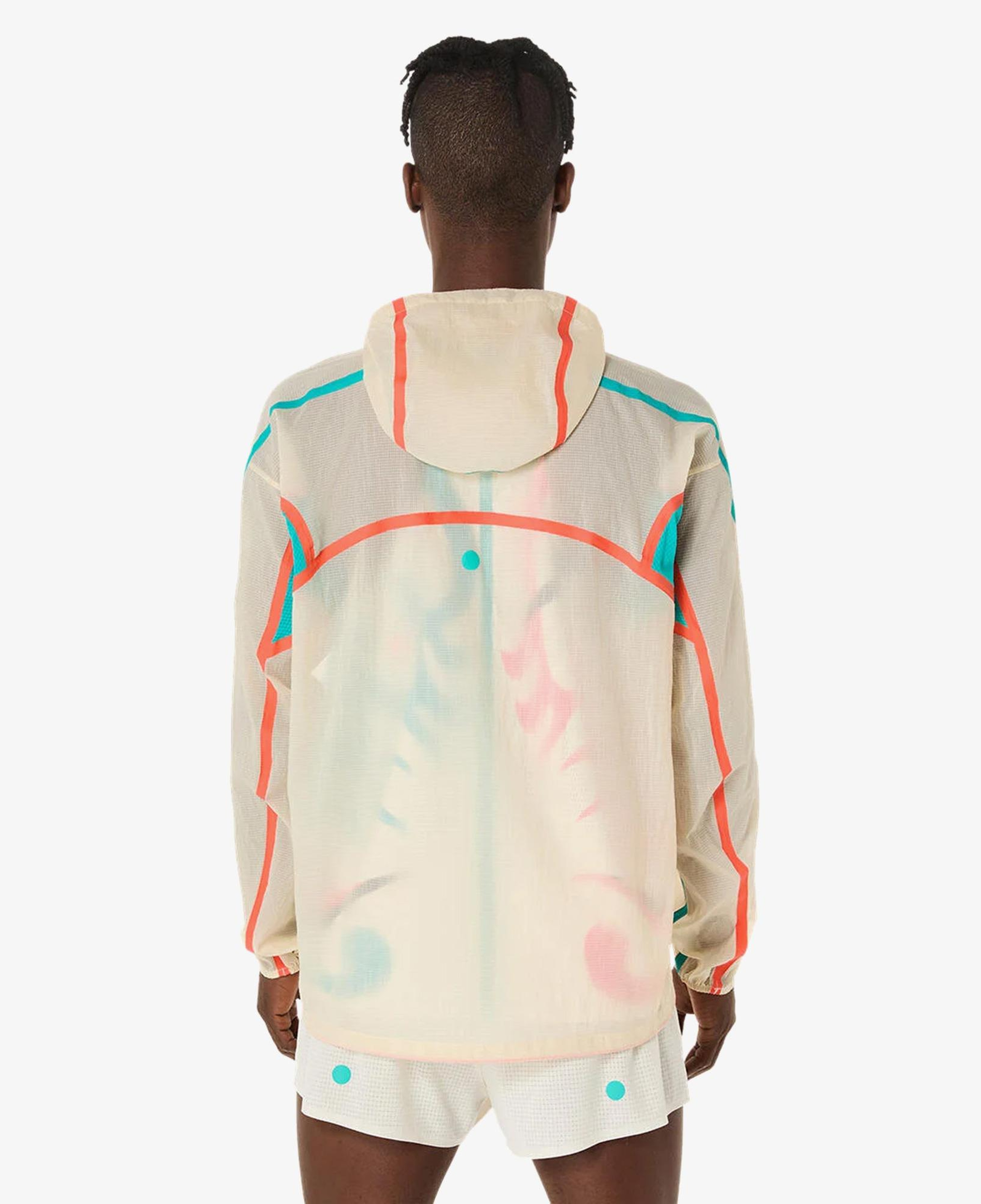 Asics Limited Series Road Packable Erkek Krem Koşu Ceket